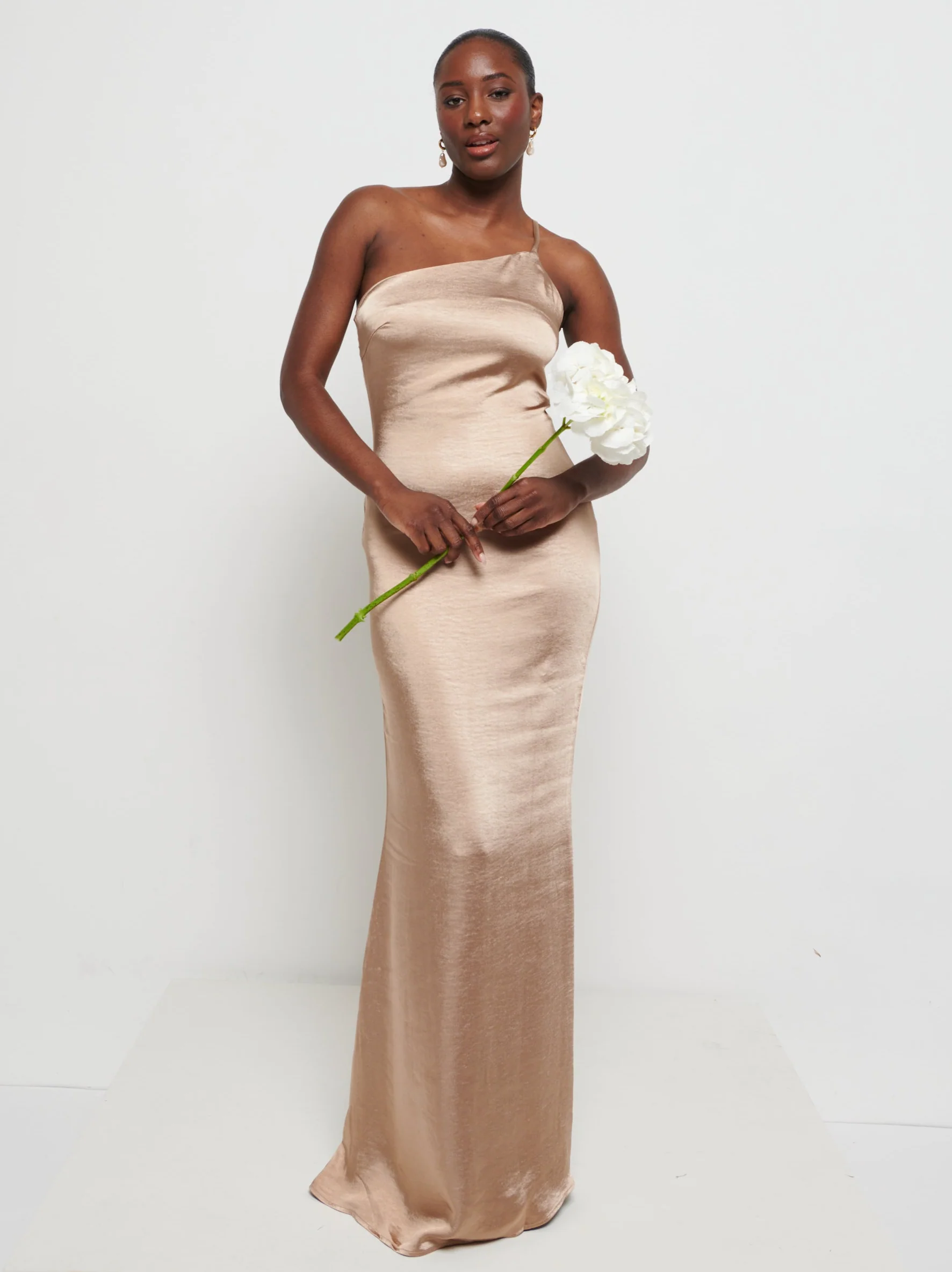 Amelia Maxi Bridesmaid Dress - Matte Mocha