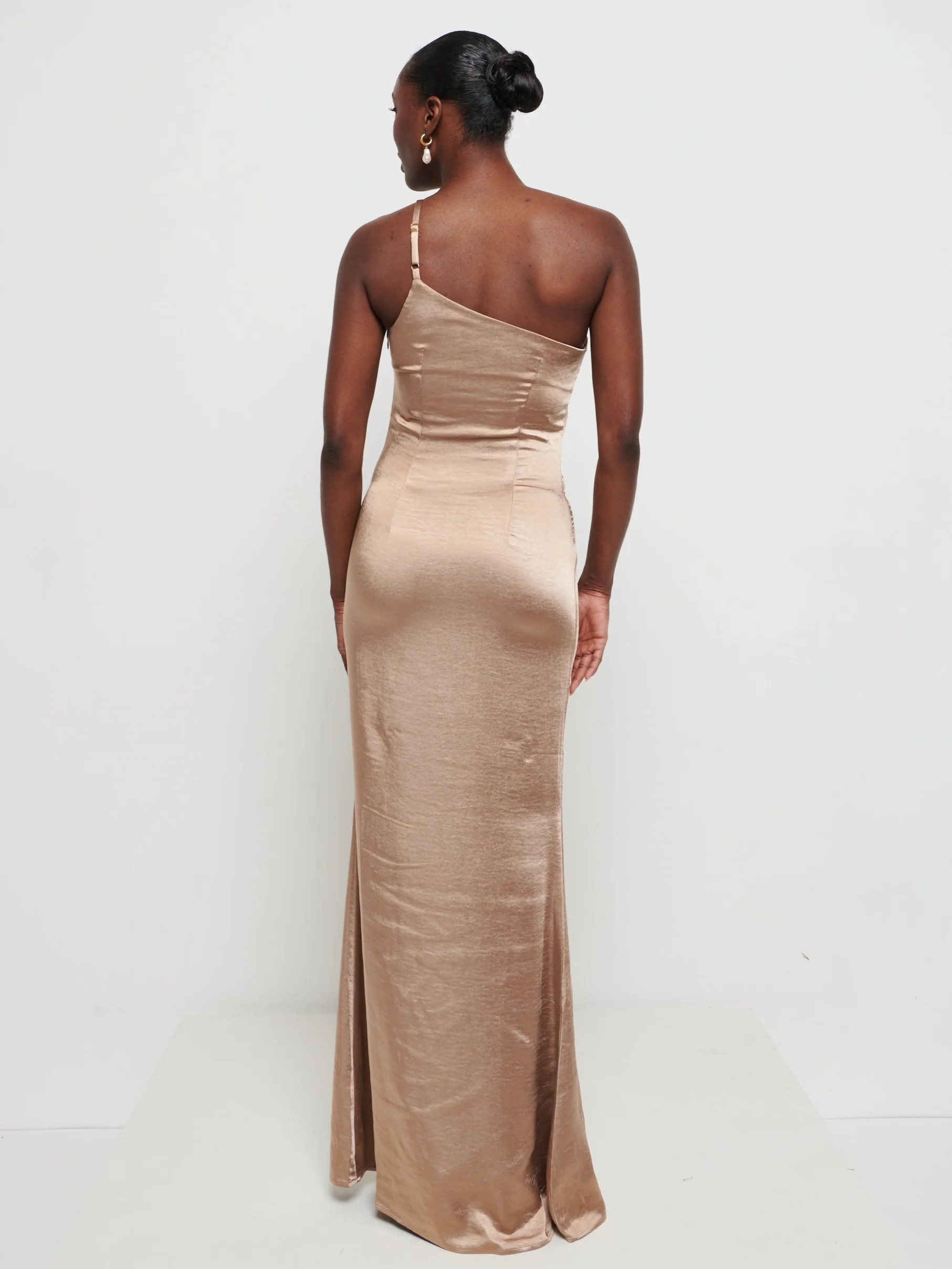 Amelia Maxi Bridesmaid Dress - Matte Mocha - Image 4