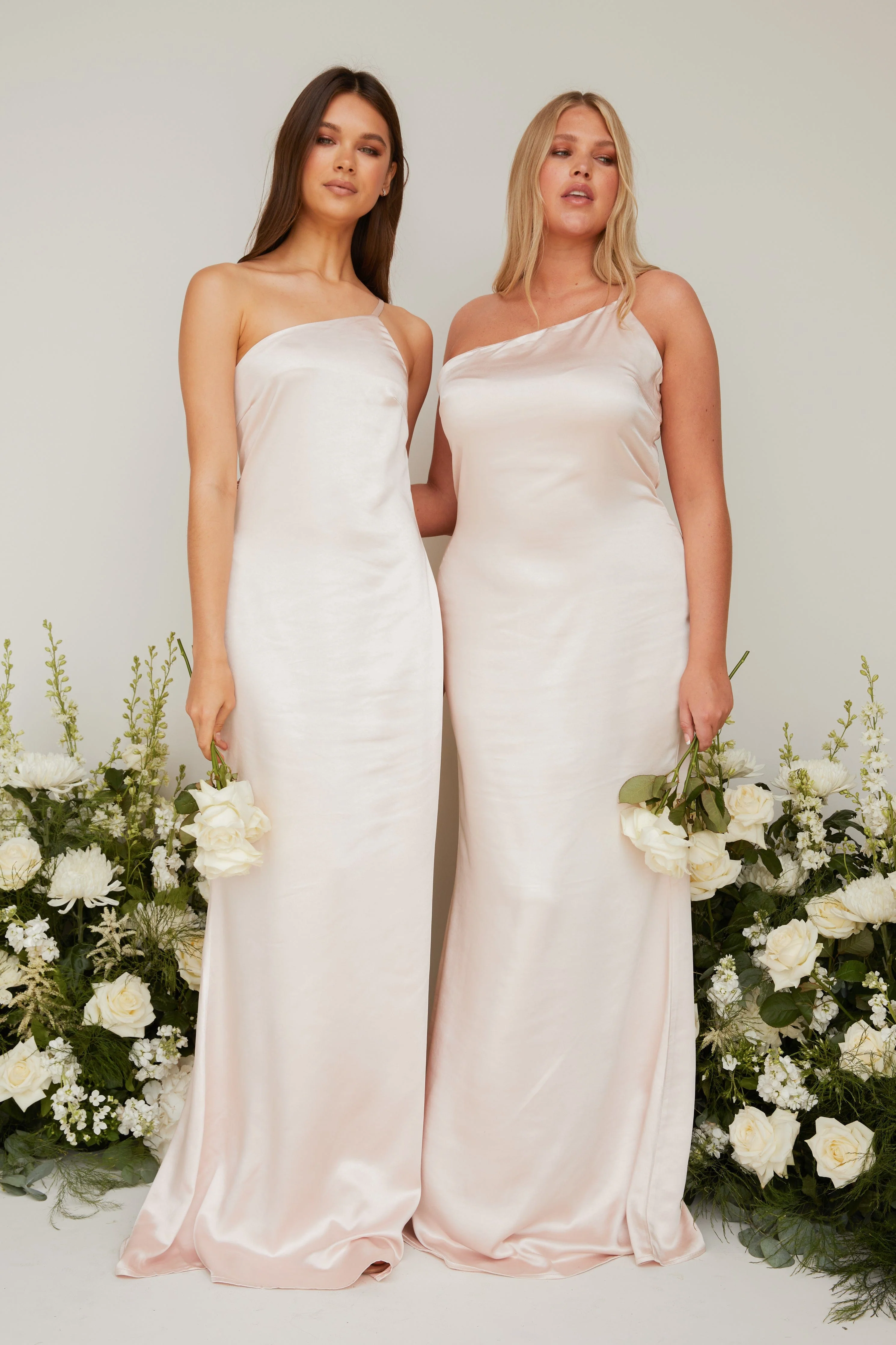 Amelia Maxi Bridesmaid Dress - Matte Blush - Image 3