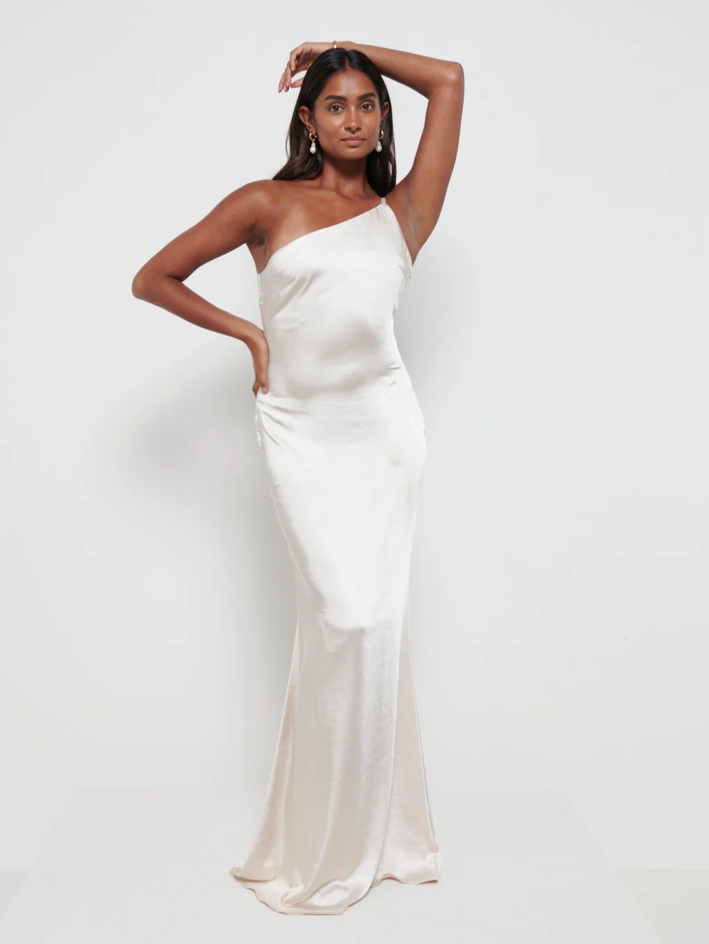 Amelia Maxi Bridesmaid Dress - Matte Champagne