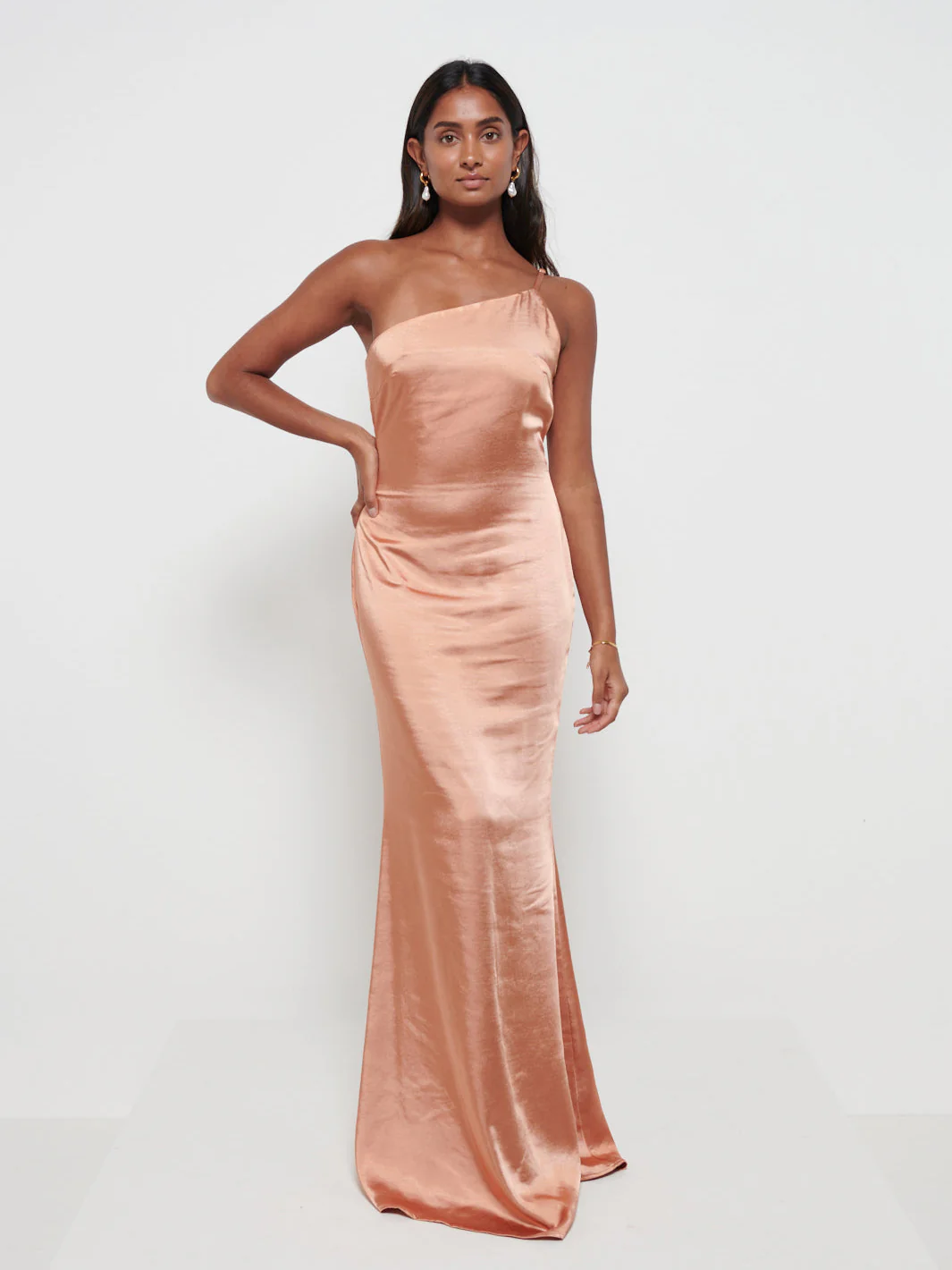 Amelia Maxi Bridesmaid Dress - Matte Cinnamon