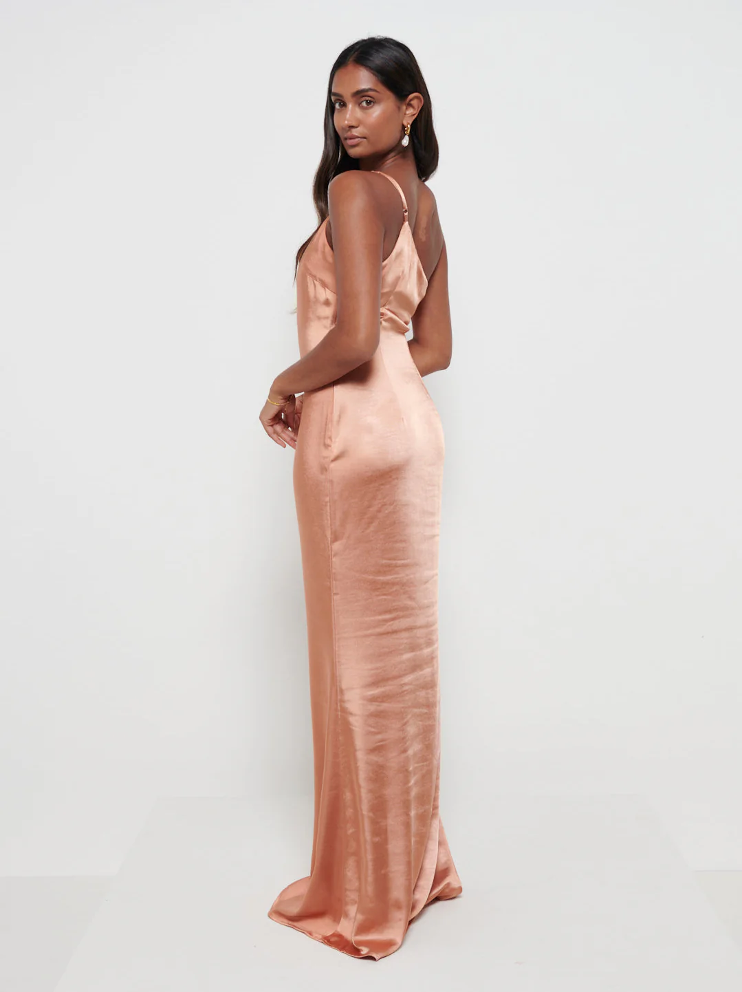 Amelia Maxi Bridesmaid Dress - Matte Cinnamon - Image 3