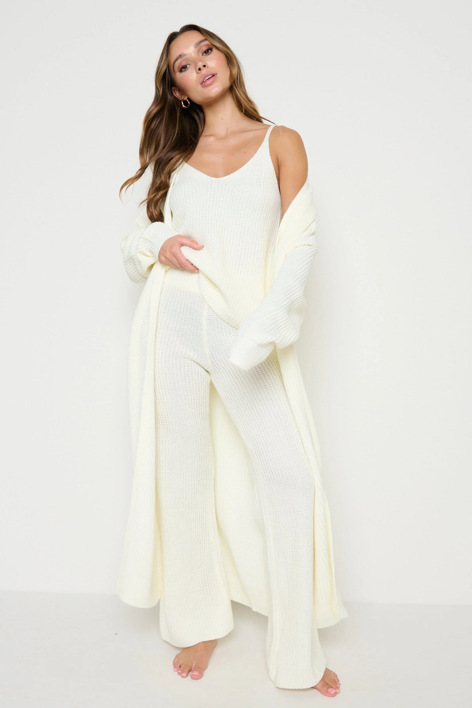 Arden Maxi Cardigan - Cream - Image 3