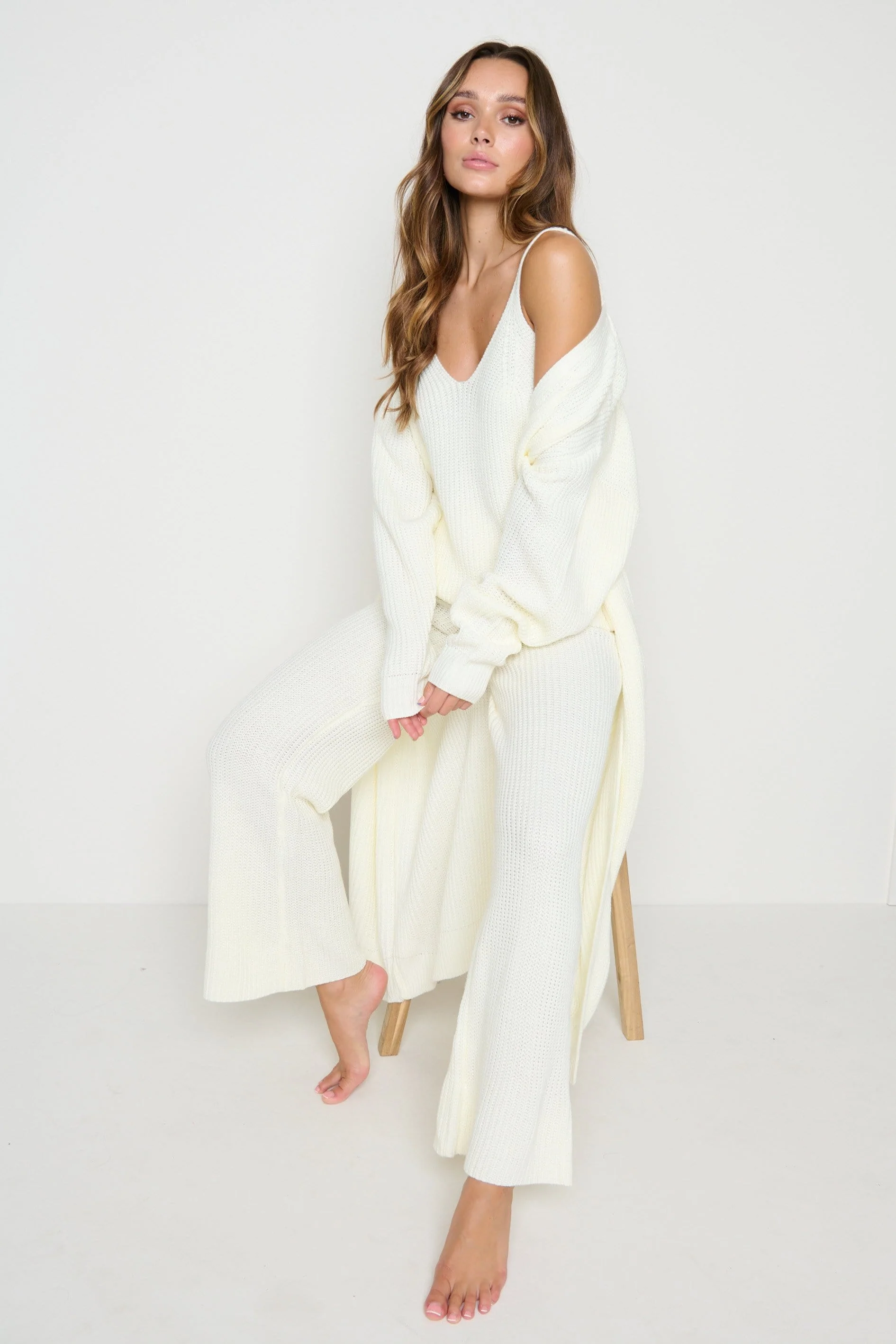 Arden Maxi Cardigan - Cream - Image 5