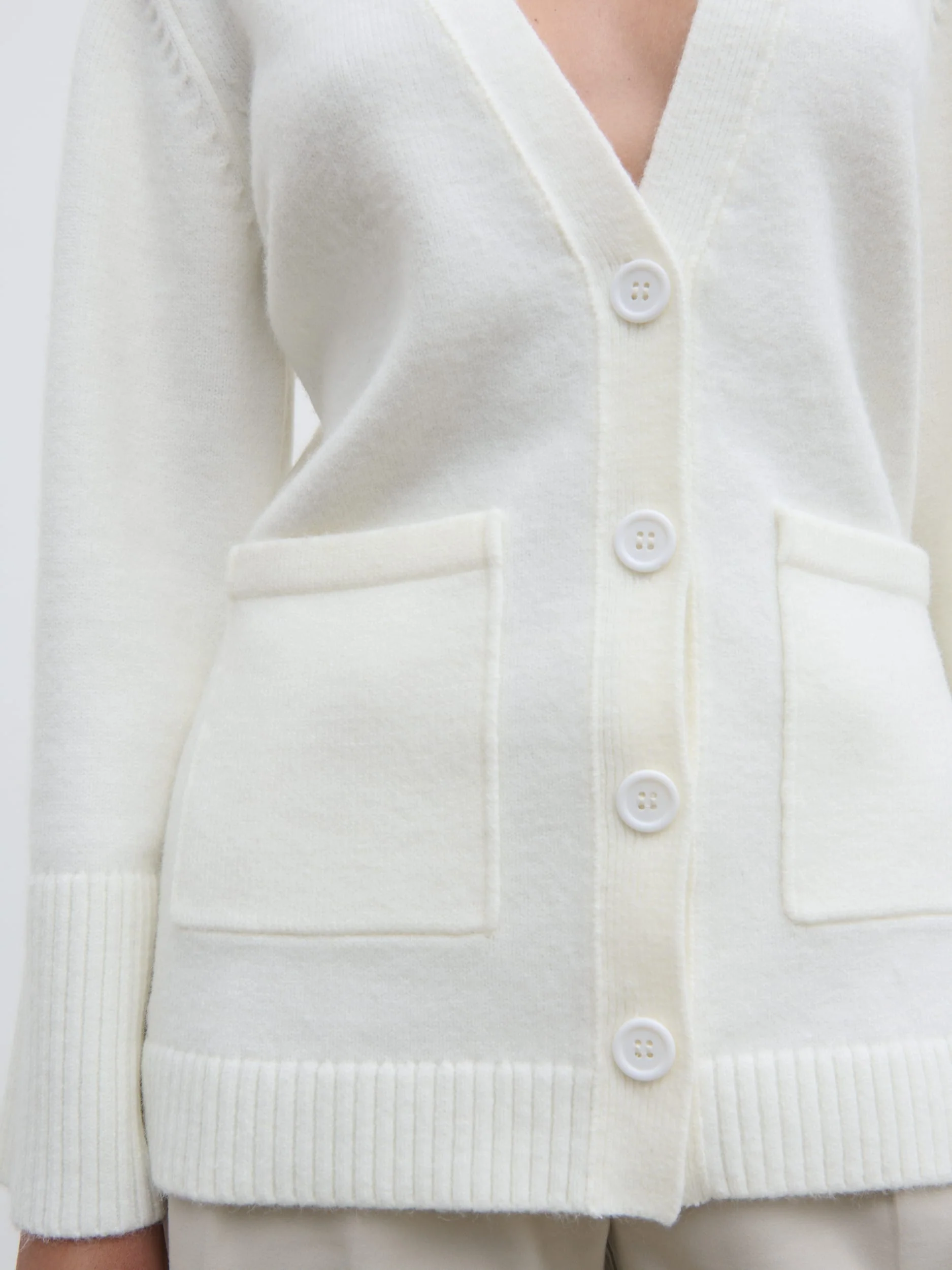 Autumn Knit Cardigan - Cream - Image 2