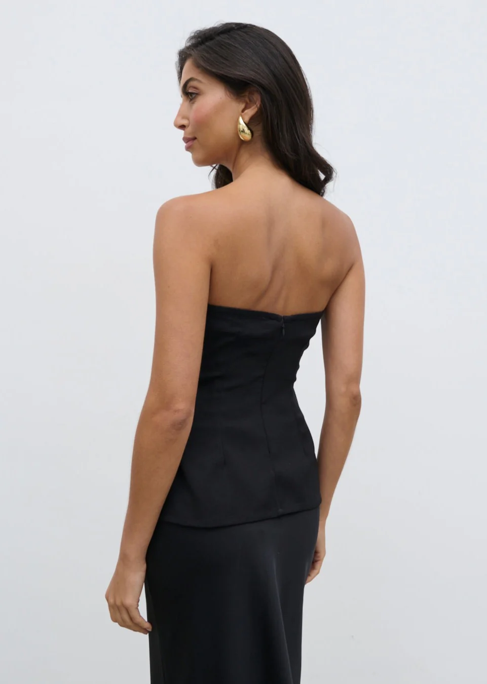 Avis Bandeau Embellished Top - Black - Image 4