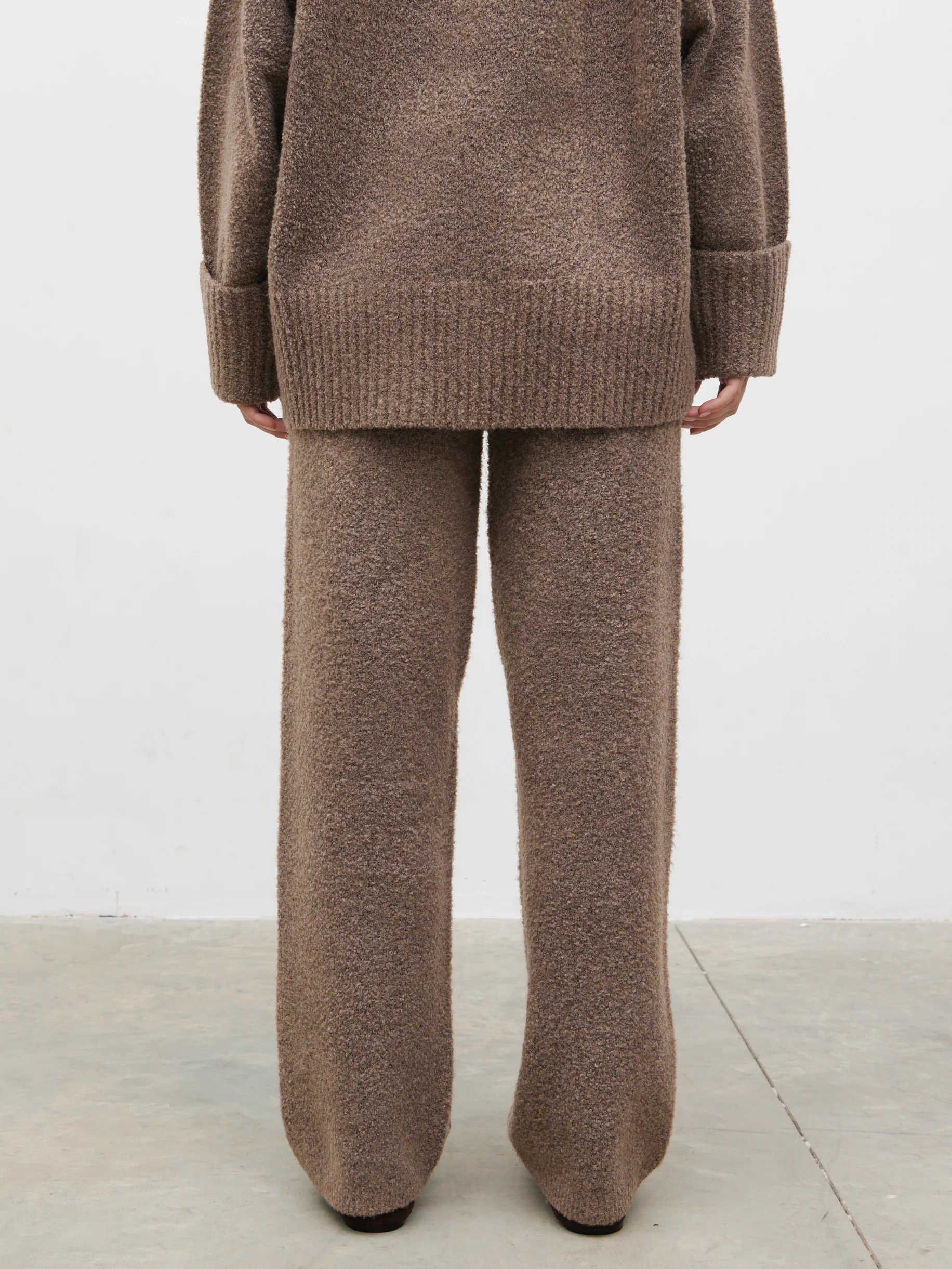 Camille Borg Drawstring Trousers - Mocha - Image 5