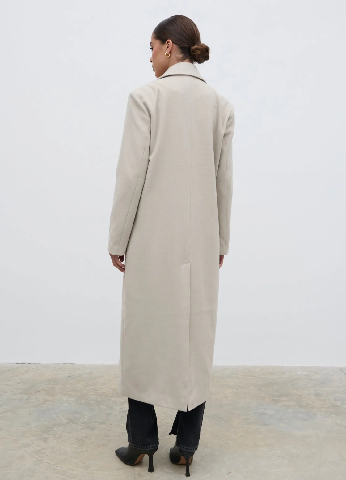 Carissa Oversized Tailored Coat - Chalk - Image 5