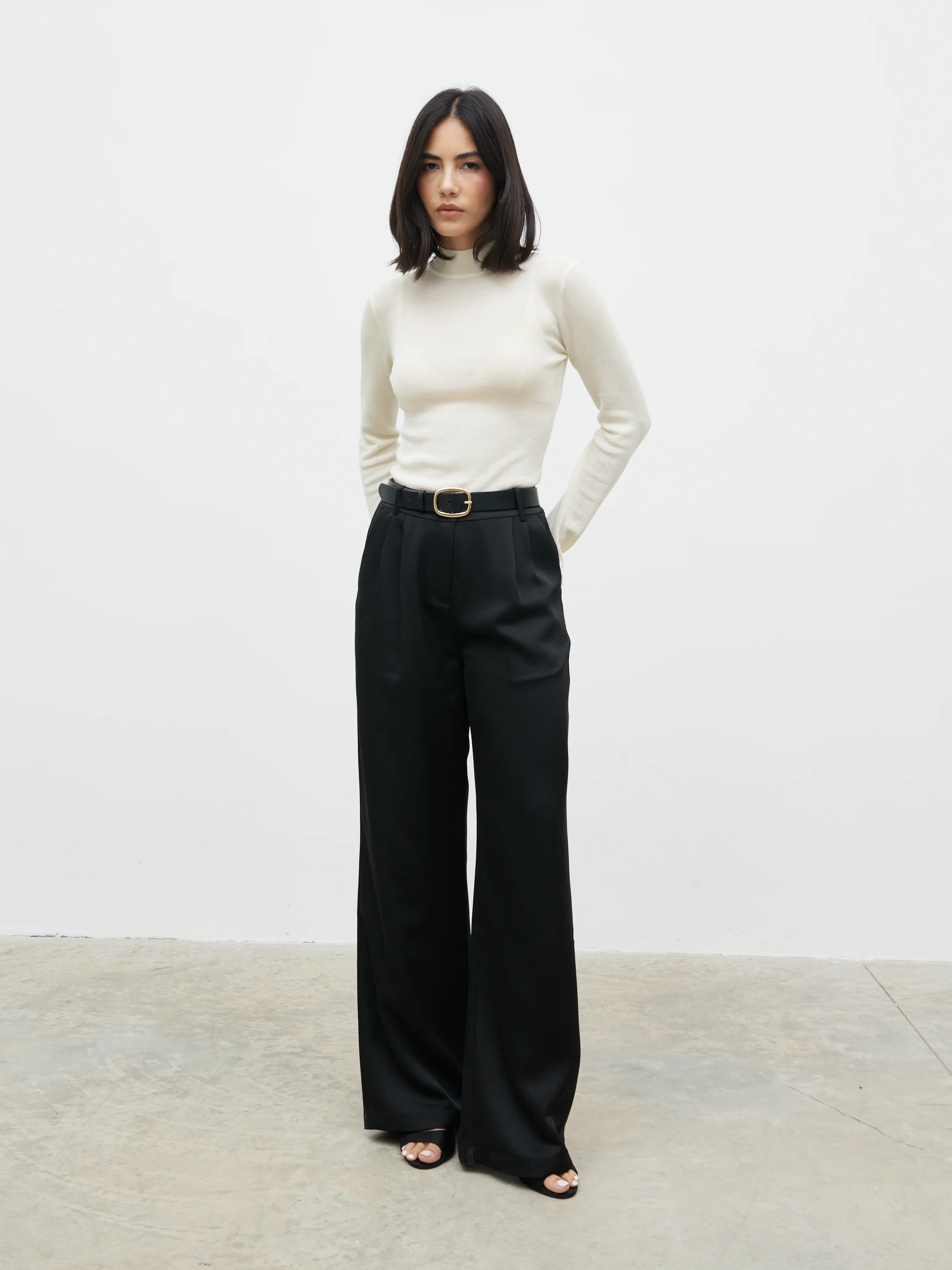 Charli Sheer Knit Top - Cream - Image 5
