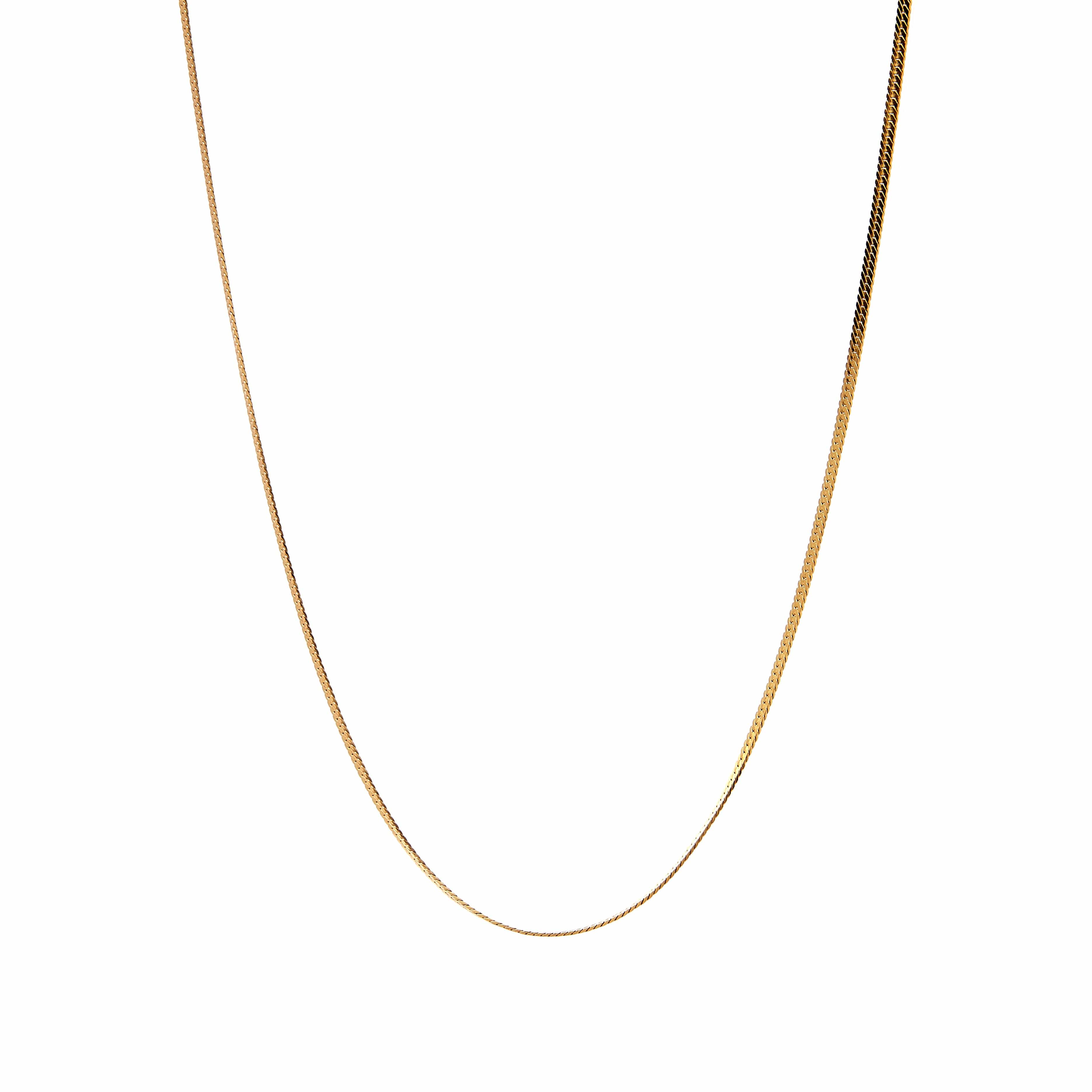 Emery Chain Necklace - Recycled Silver Gold Plated - Image 4