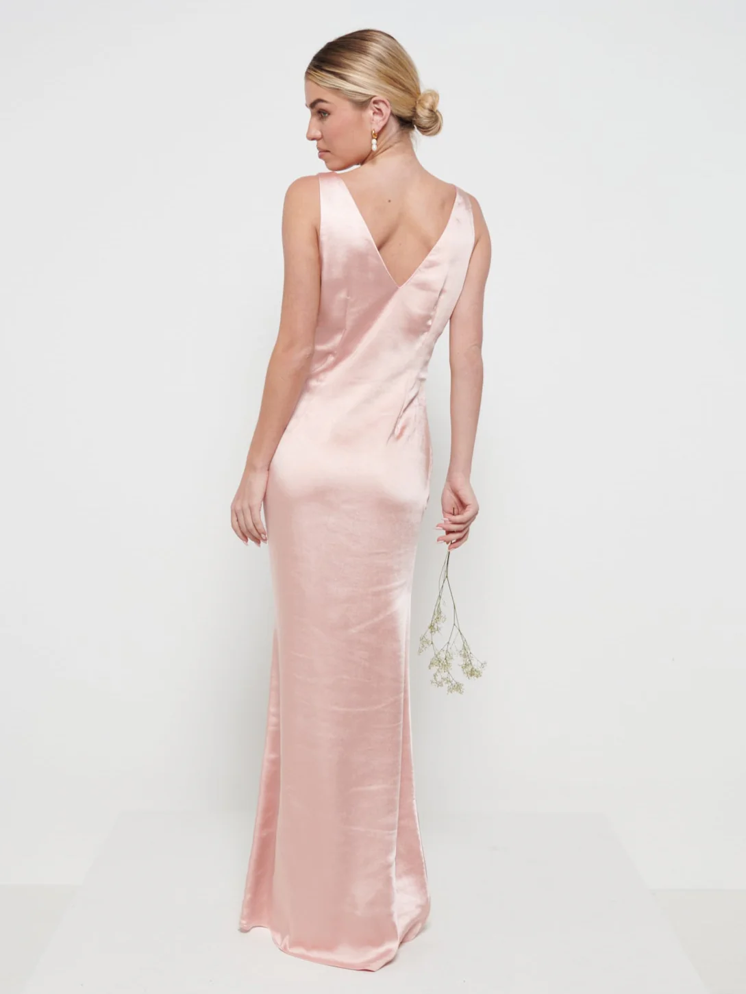 Esmee Maxi Bridesmaid Dress - Matte True Blush - Image 4