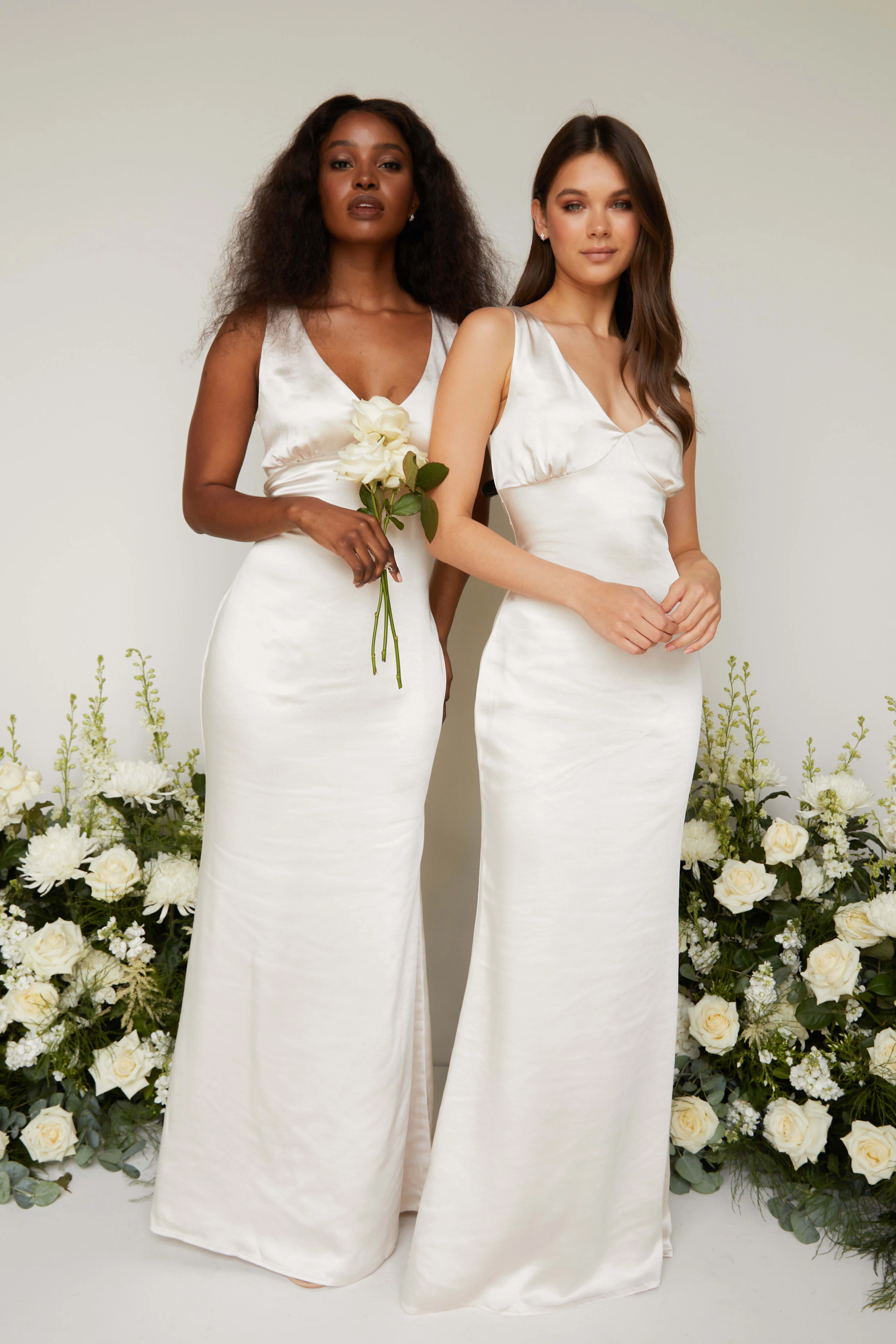 Esmee Maxi Bridesmaid Dress - Matte Champagne - Image 3
