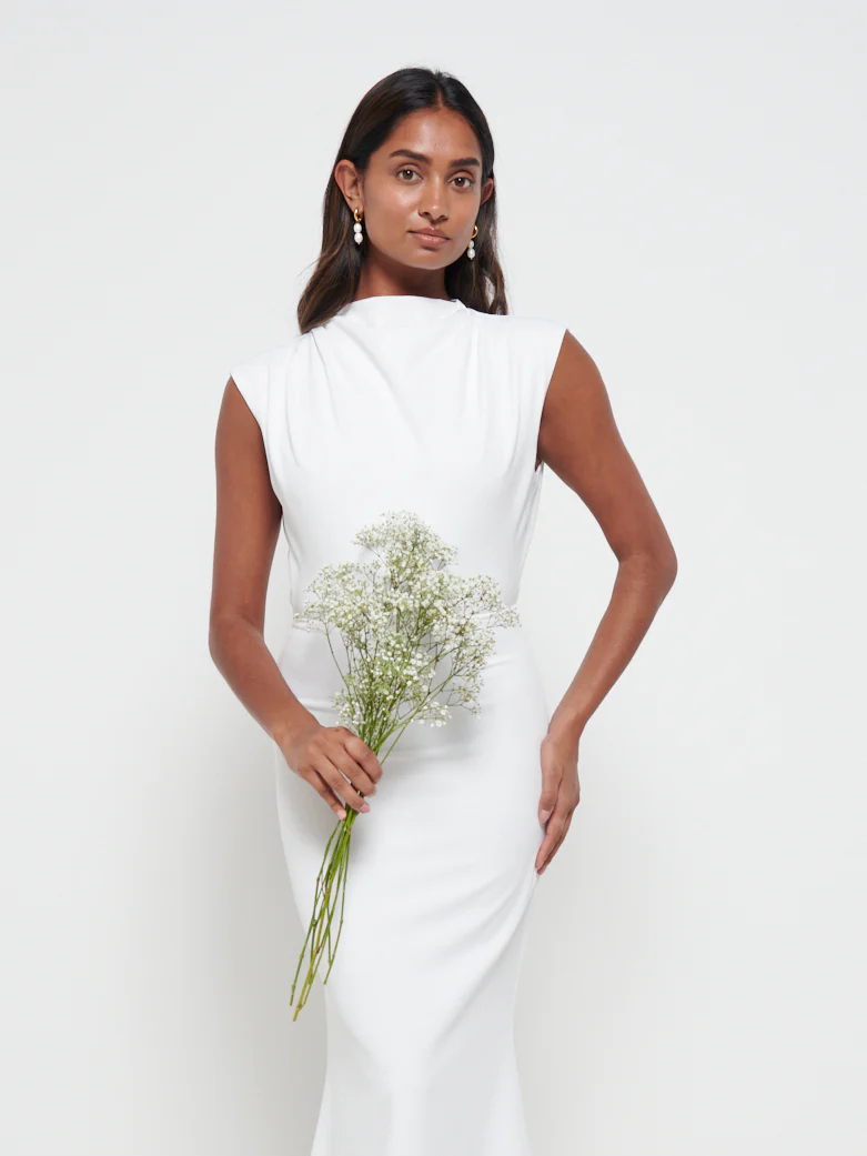Farrah Maxi Dress - Matte Ivory - Image 2