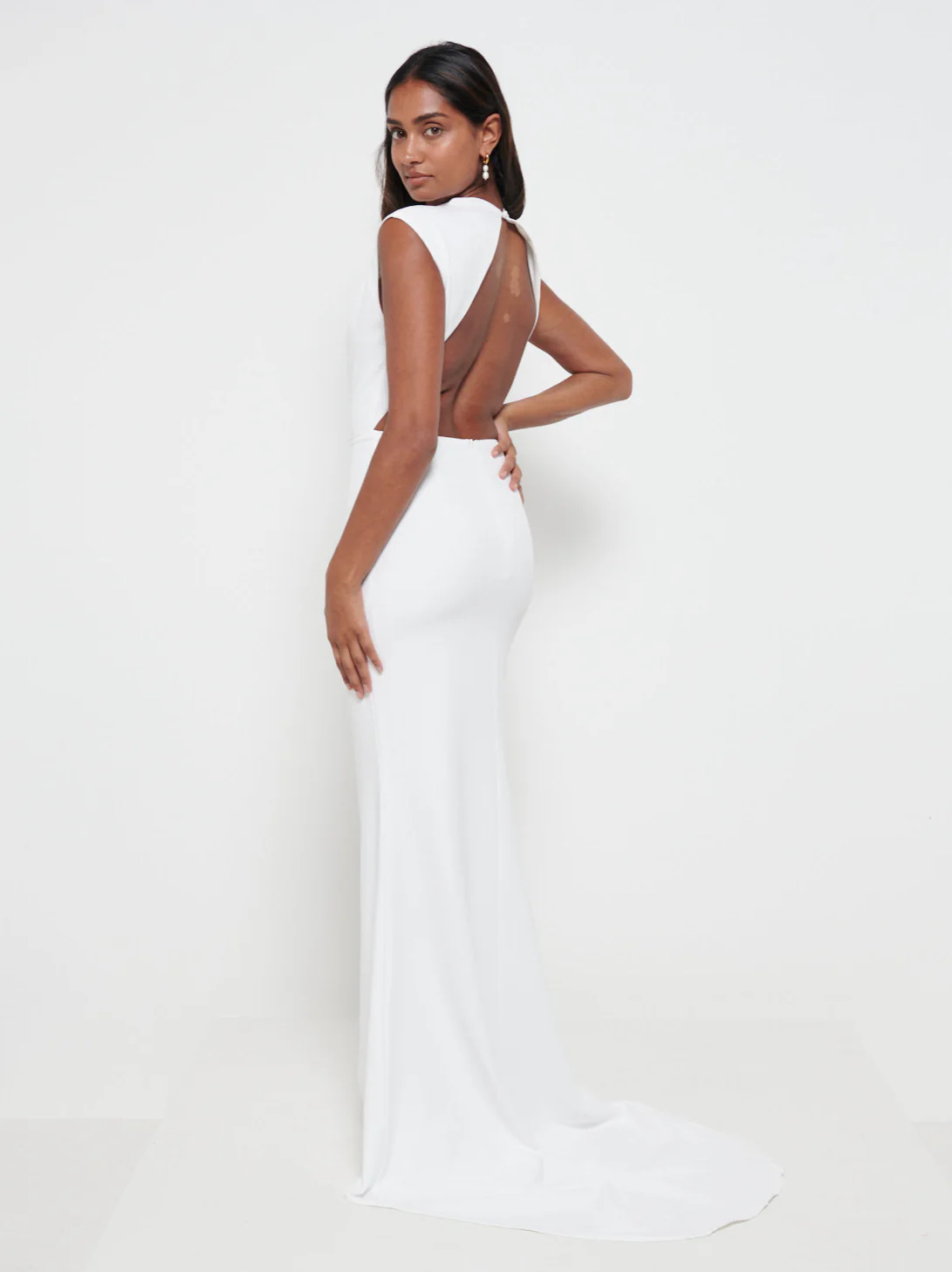 Farrah Maxi Dress - Matte Ivory - Image 3