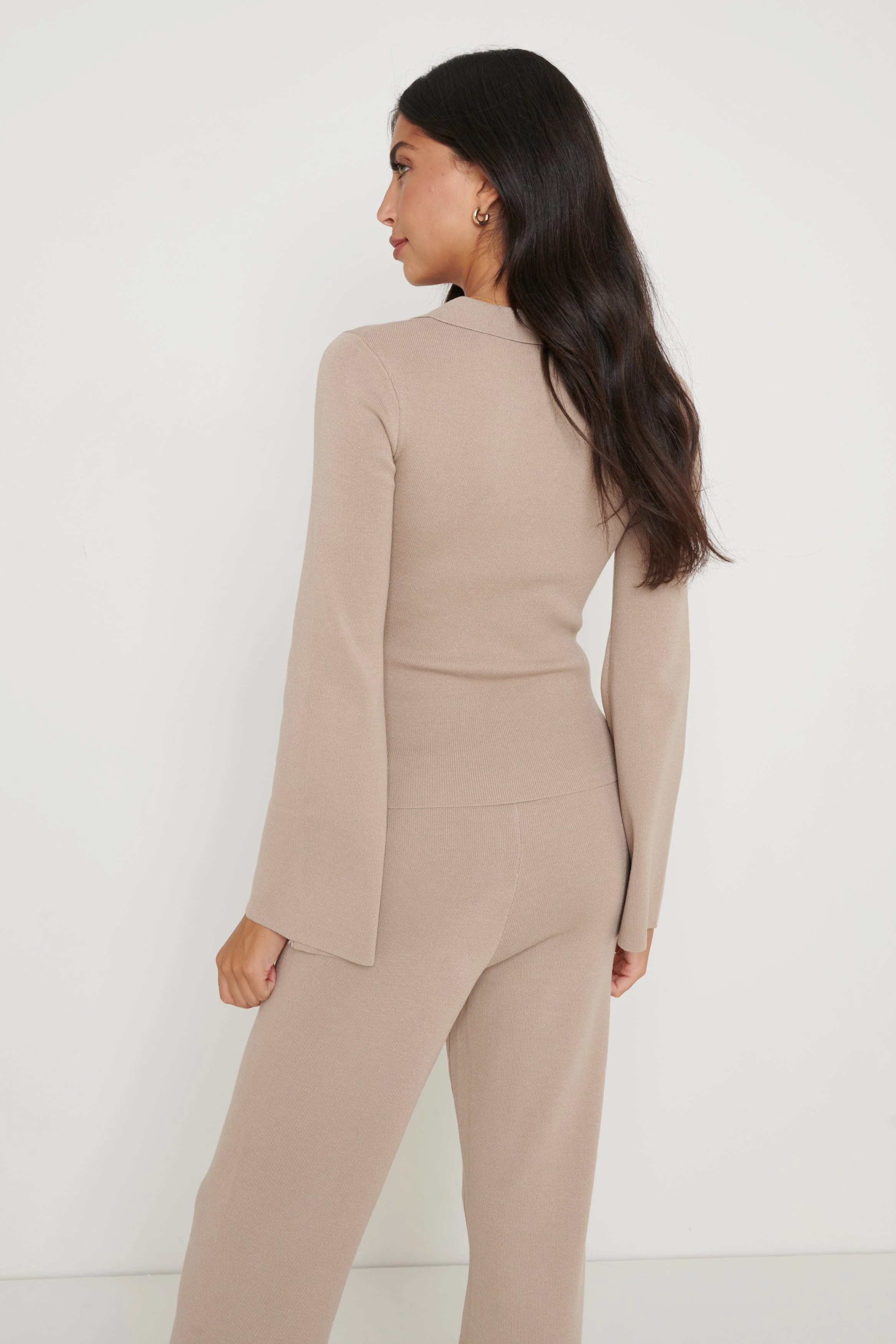 Hayden Knit Top - Beige - Image 5