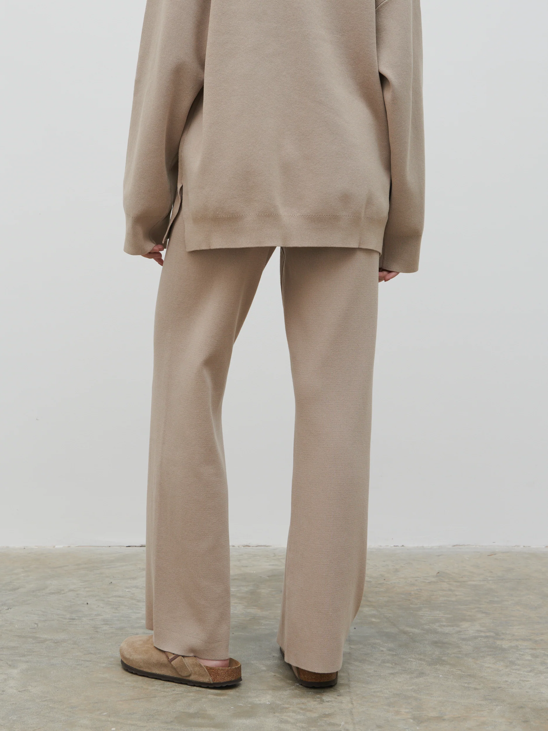 Hayden Knit Trousers - Beige - Image 2
