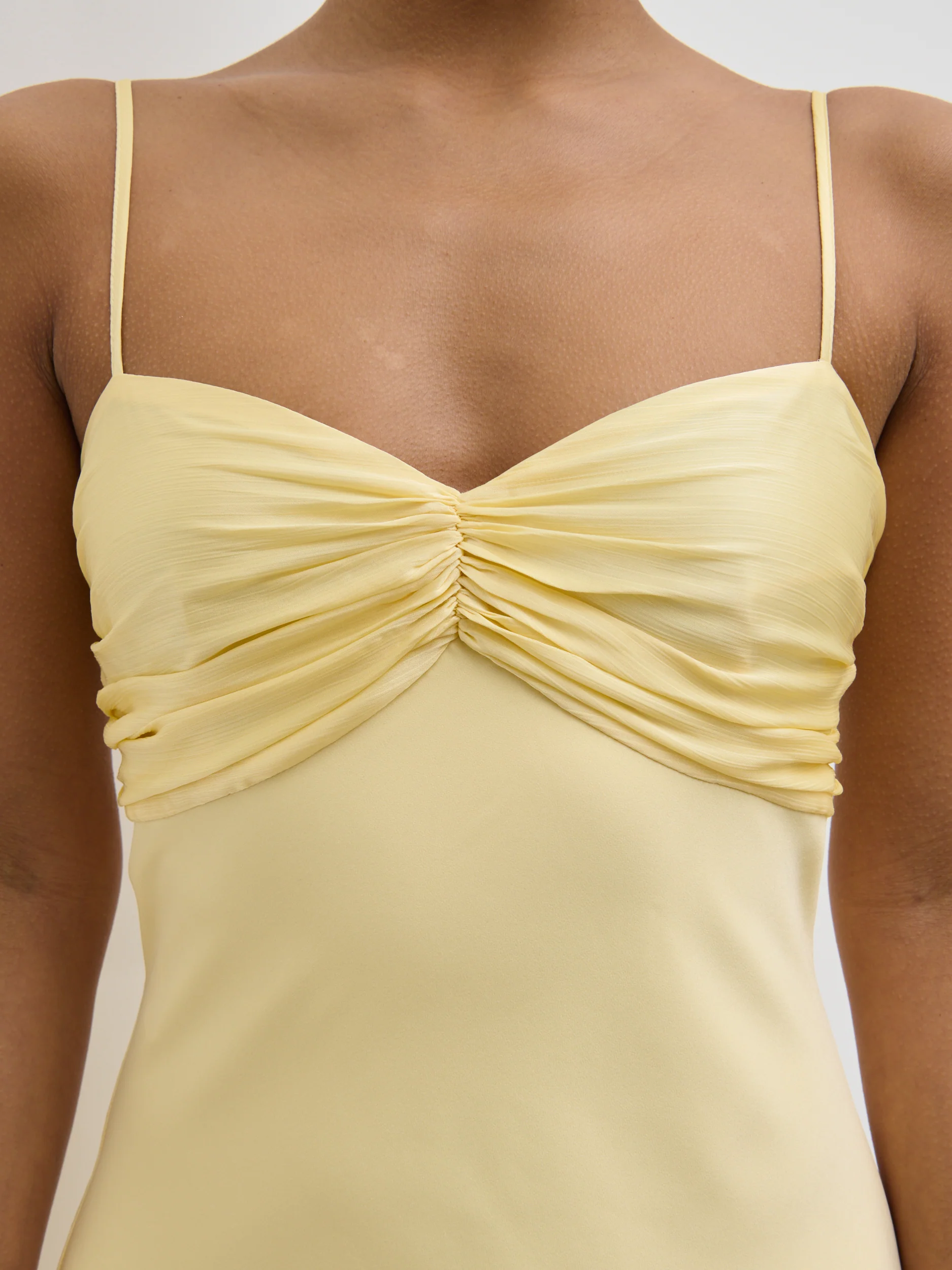 Joely Contrast Midaxi Dress - Lemon - Image 3