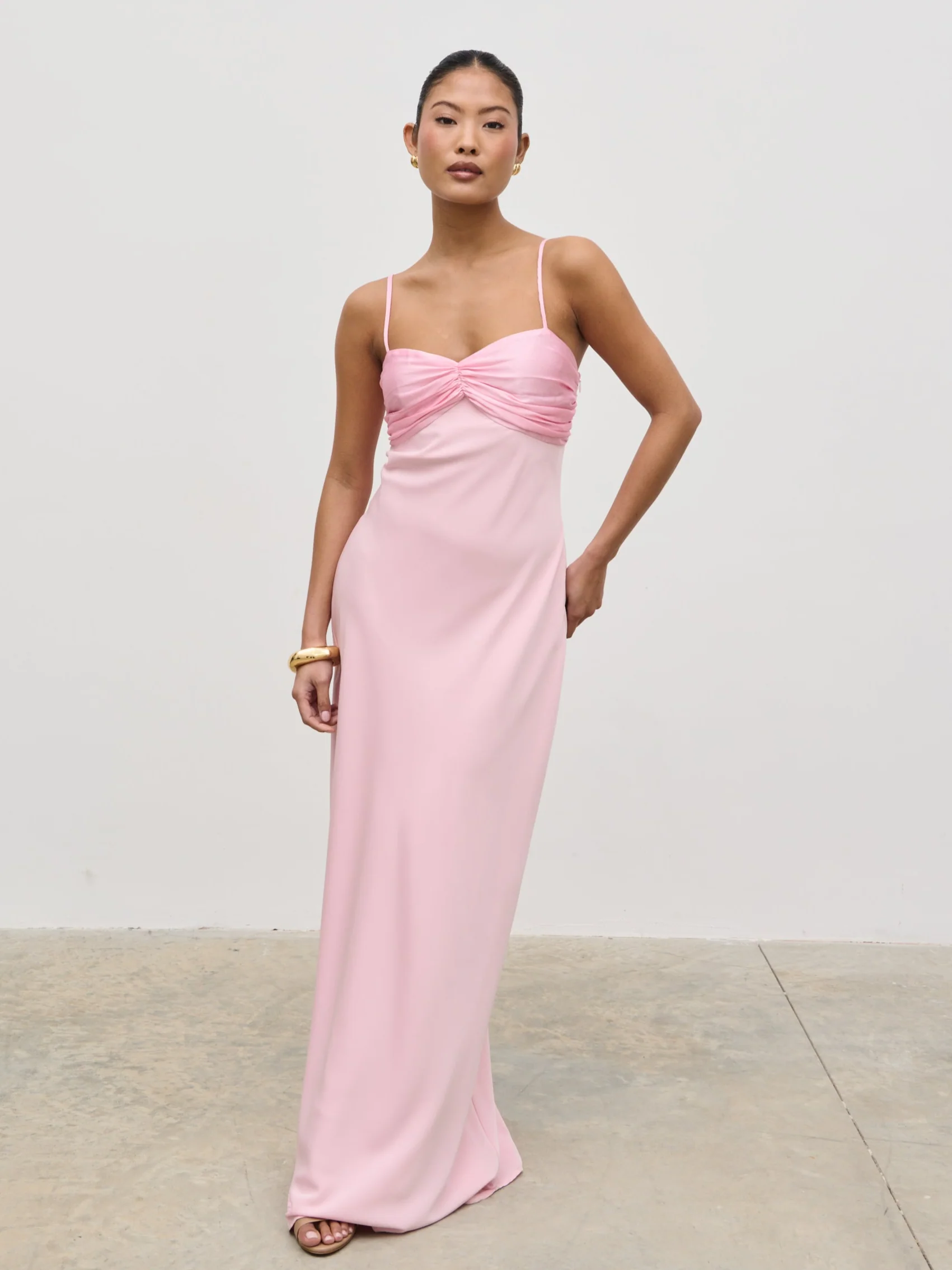 Joely Contrast Maxi Dress - Peony Pink - Image 3