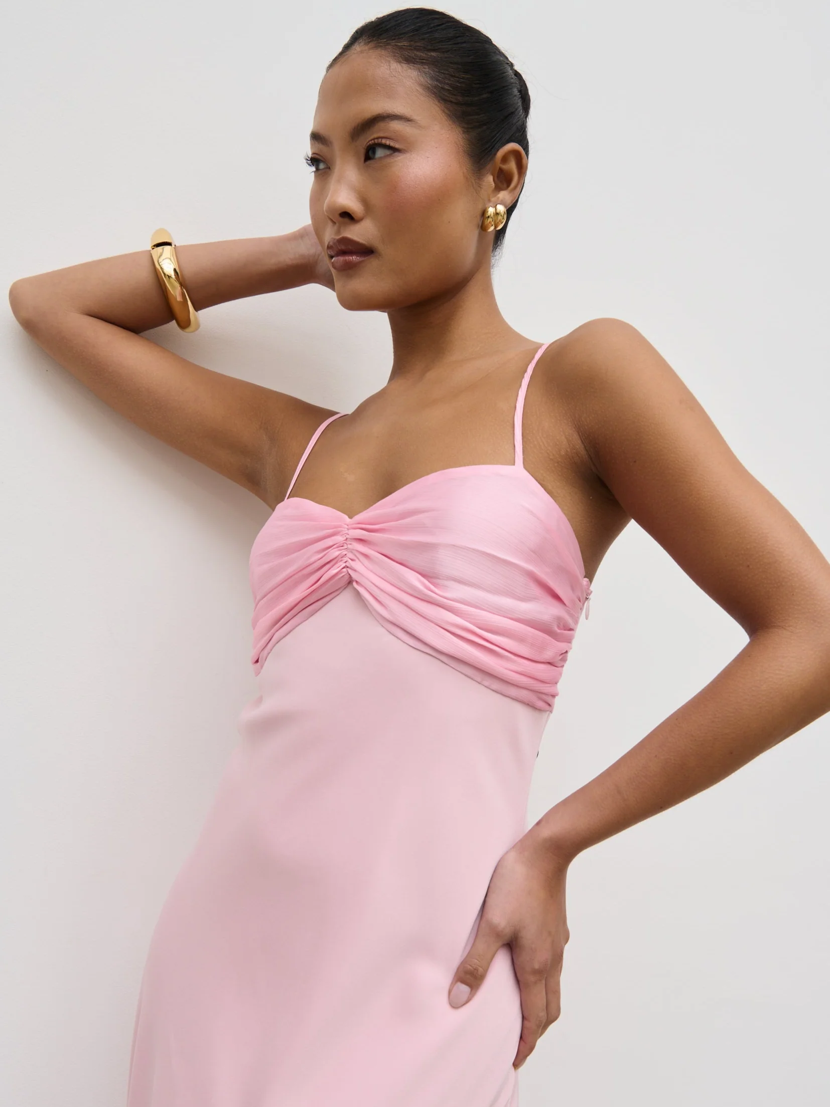 Joely Contrast Maxi Dress - Peony Pink - Image 5
