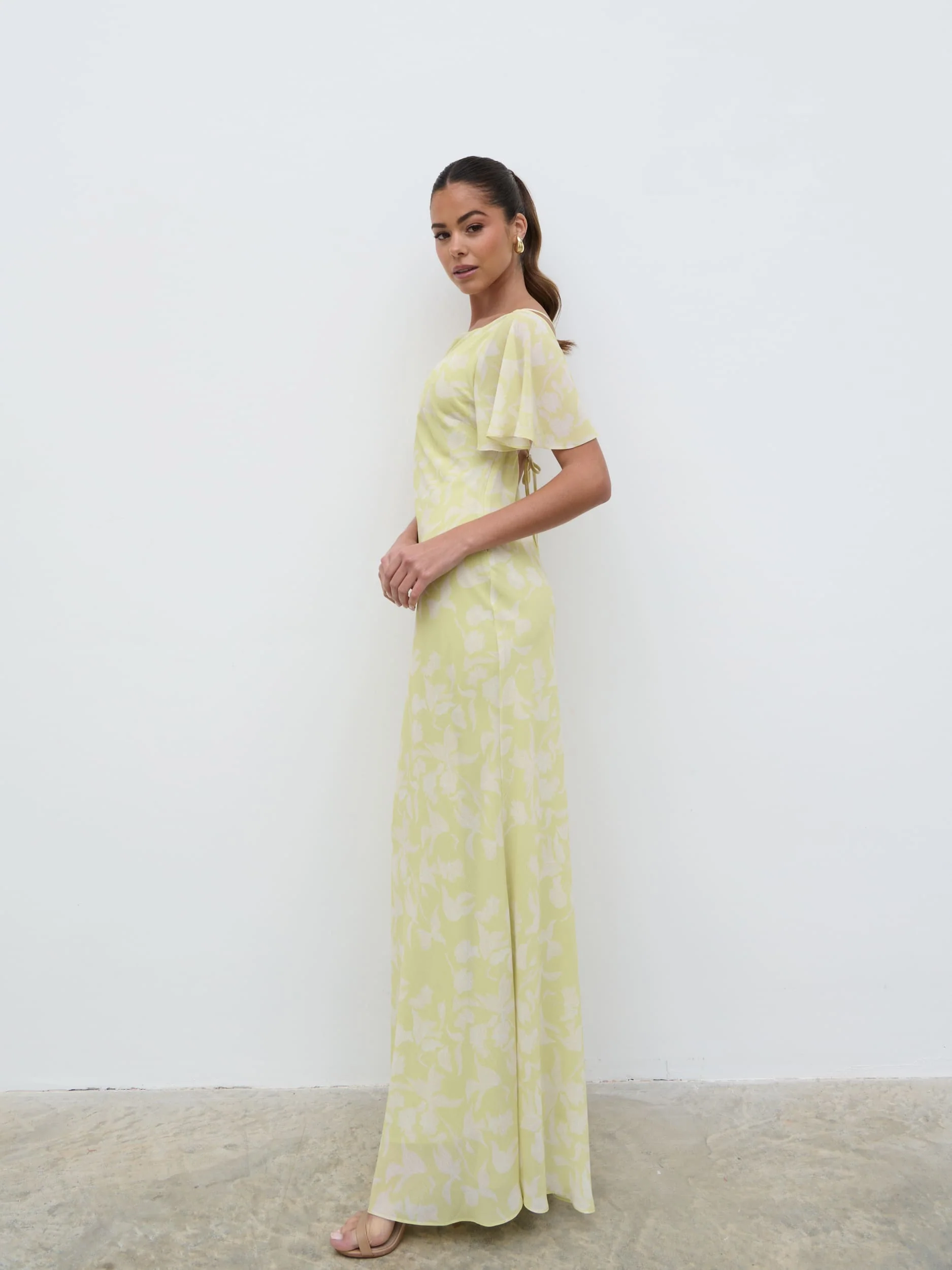 Jules Maxi Dress - Pear Sorbet Botanic - Image 3