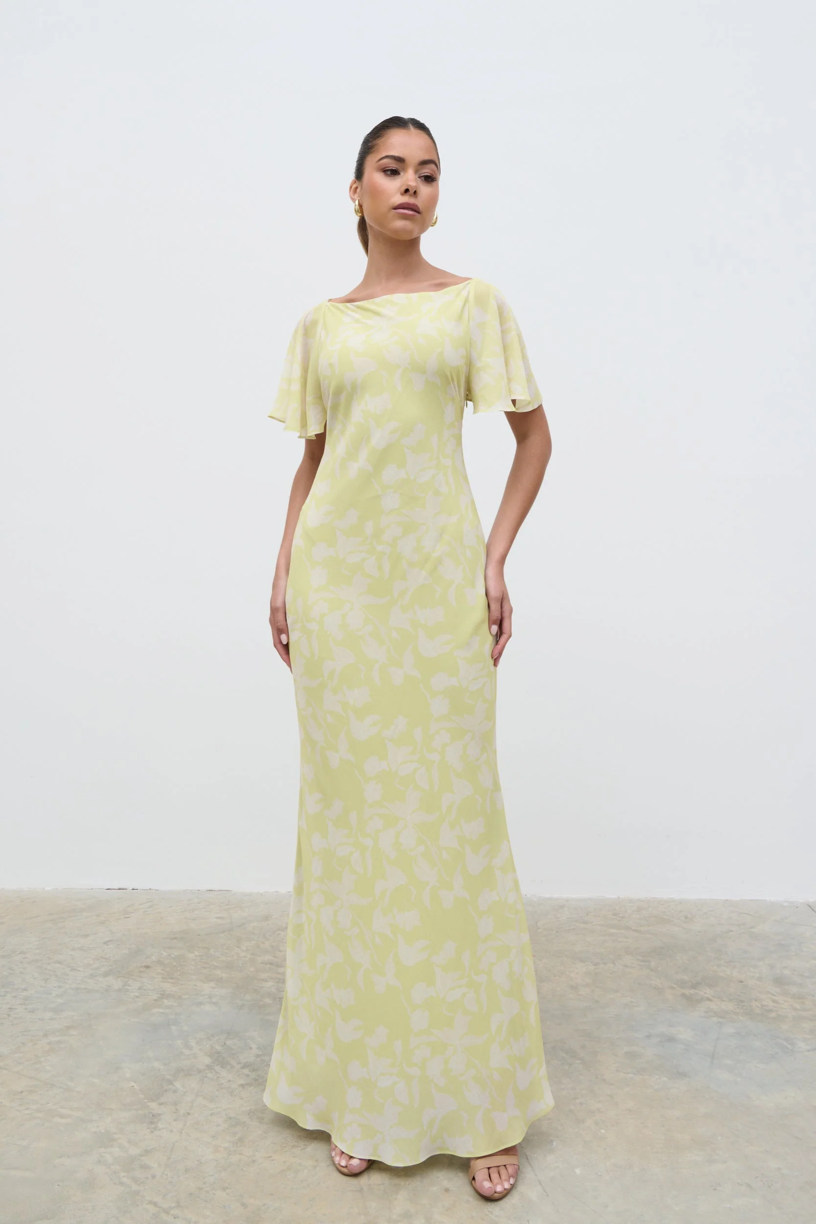 Jules Maxi Dress - Pear Sorbet Botanic - Image 5