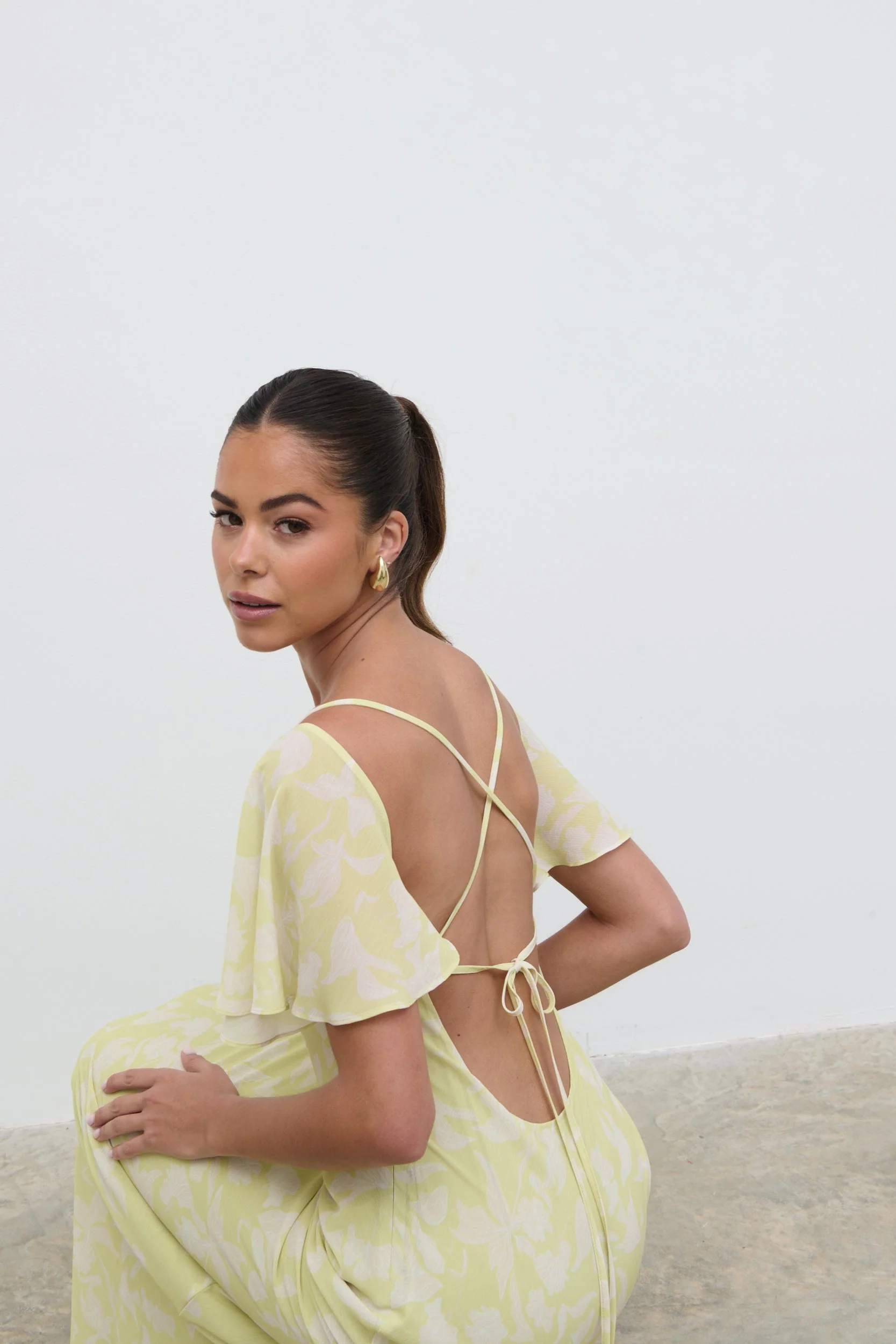 Jules Maxi Dress - Pear Sorbet Botanic - Image 6