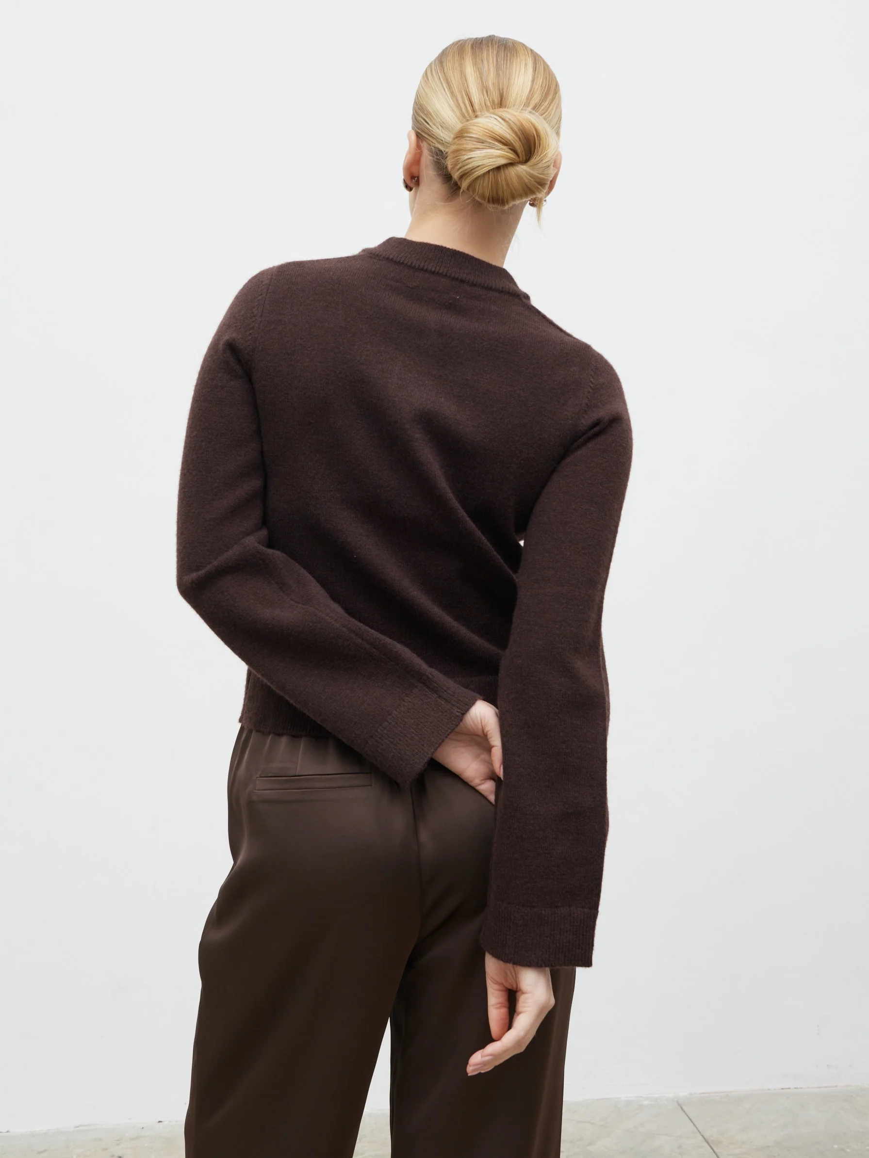 Katarina Knit Cardigan - Chocolate - Image 8