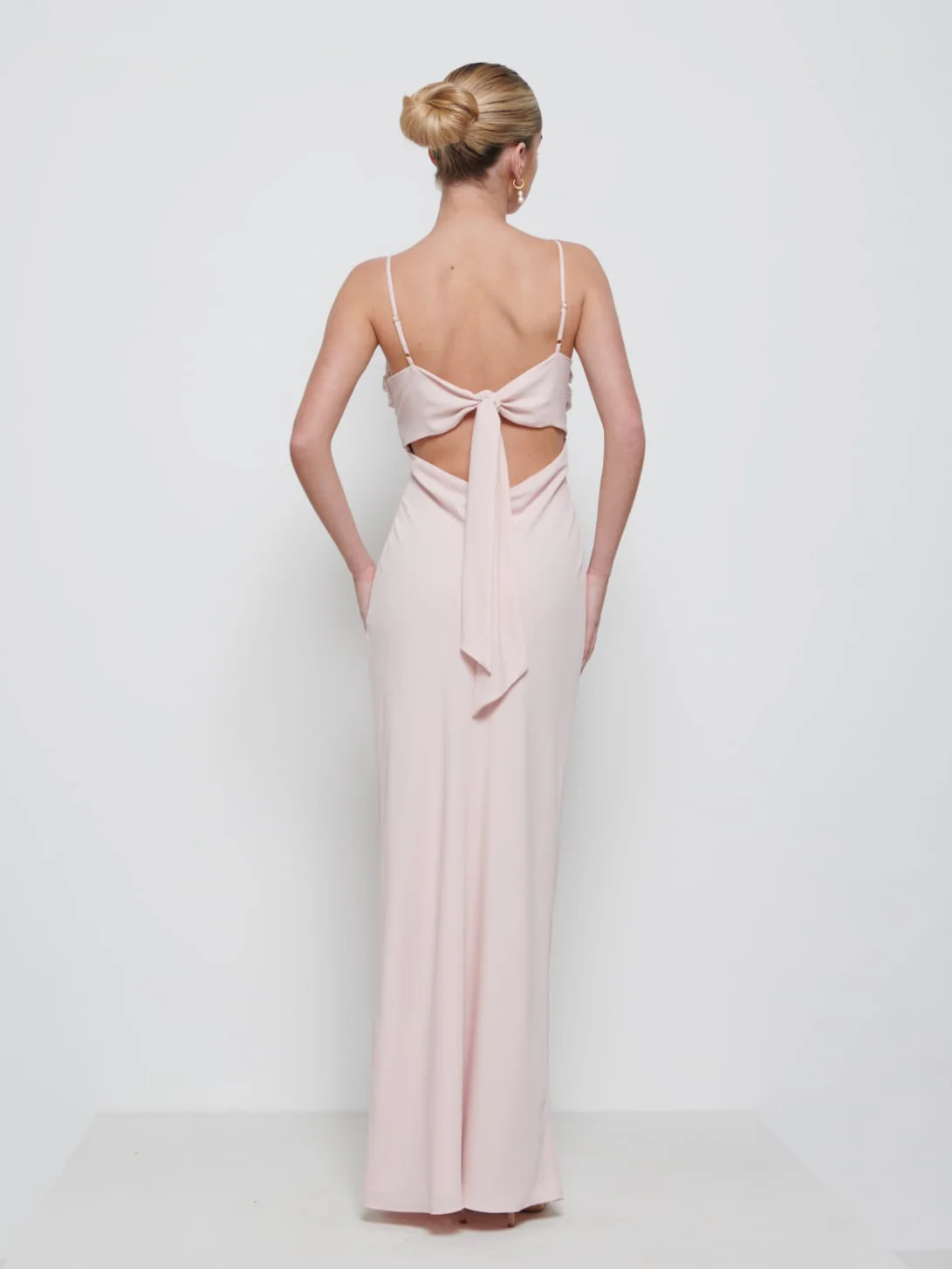 Kehlani Twist Cami Bridesmaid Dress - Blush - Image 3