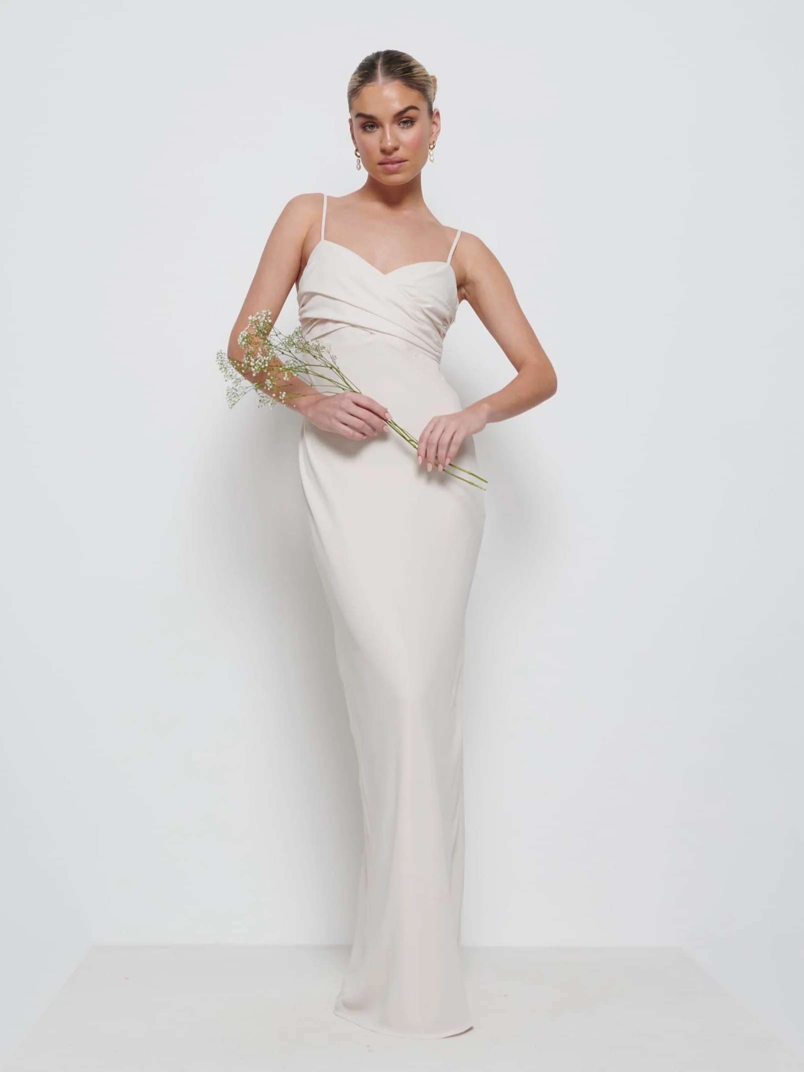 Kehlani Twist Cami Bridesmaid Dress - Champagne