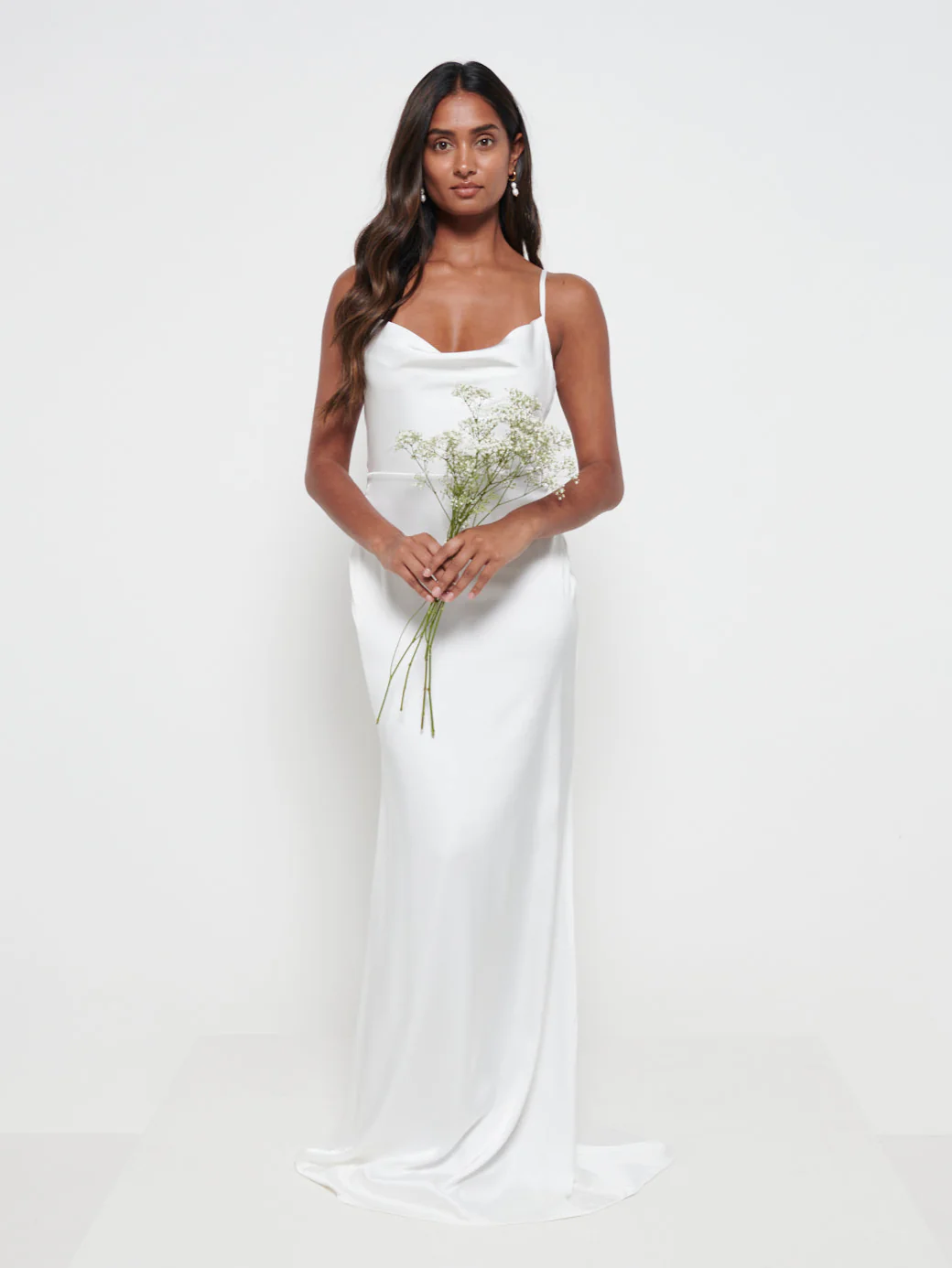 Keisha Backless Maxi Dress - Ivory