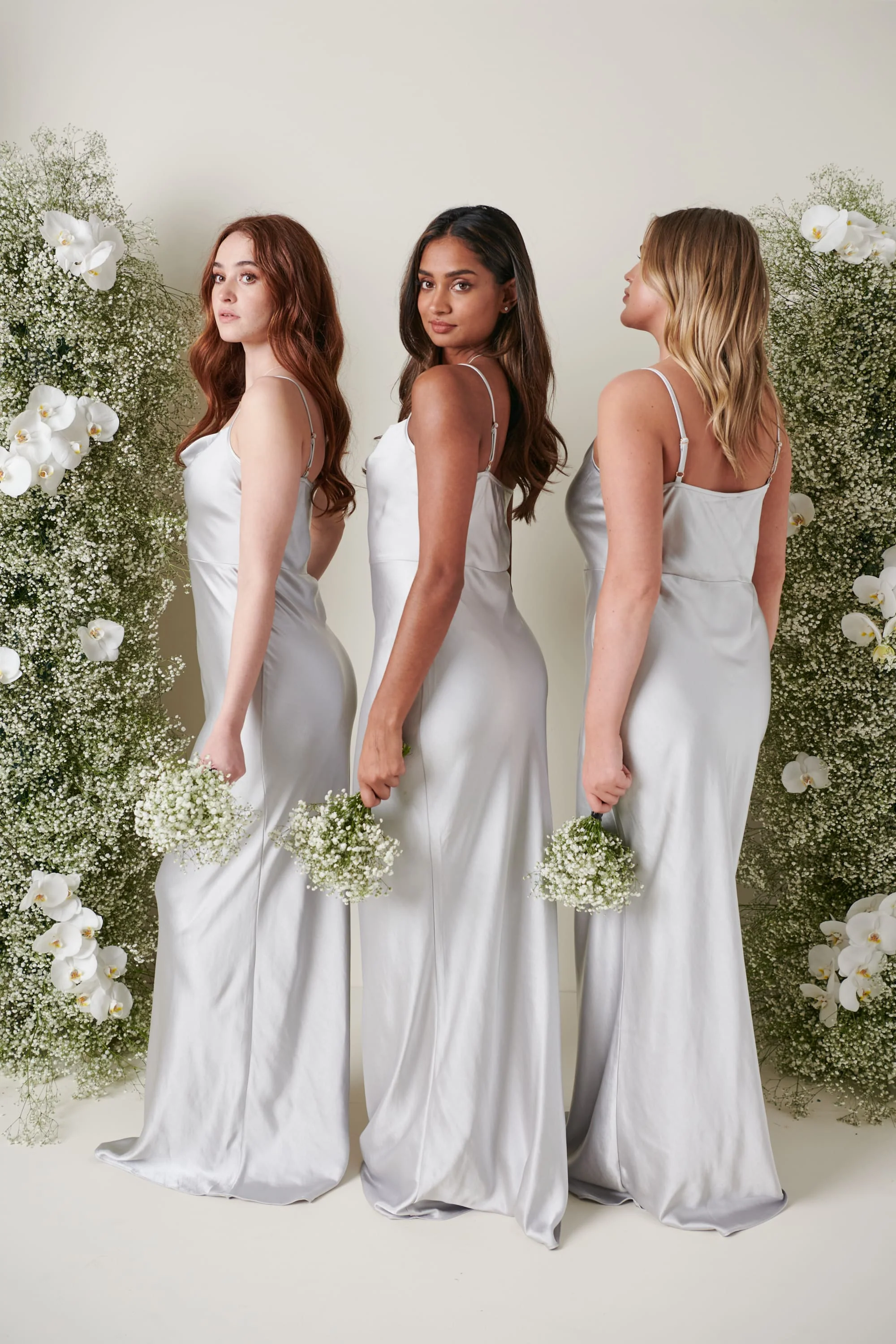 Keisha Maxi Bridesmaid Dress - Matte Silver - Image 6
