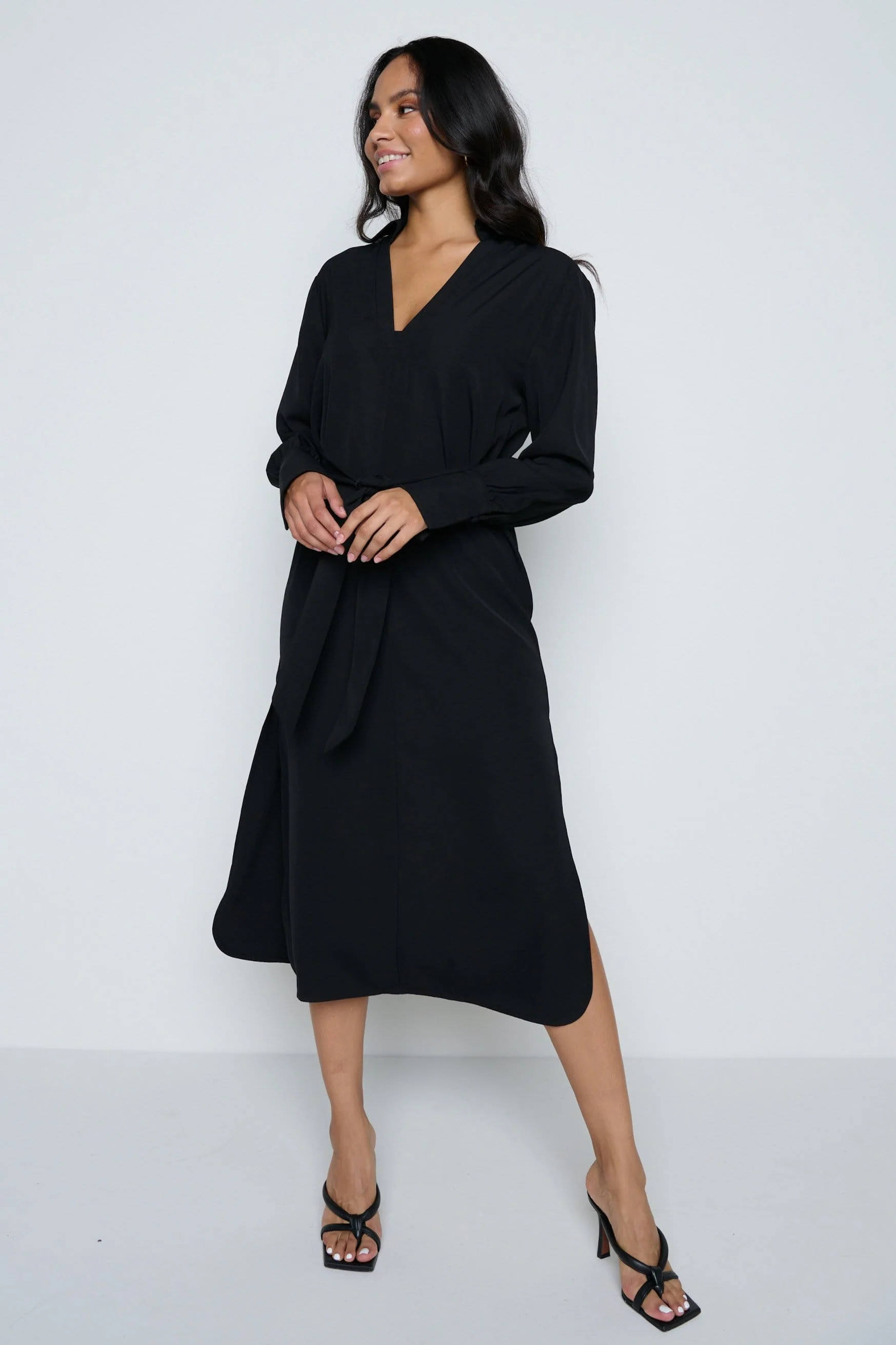 Luda Midi Dress - Black - Image 4