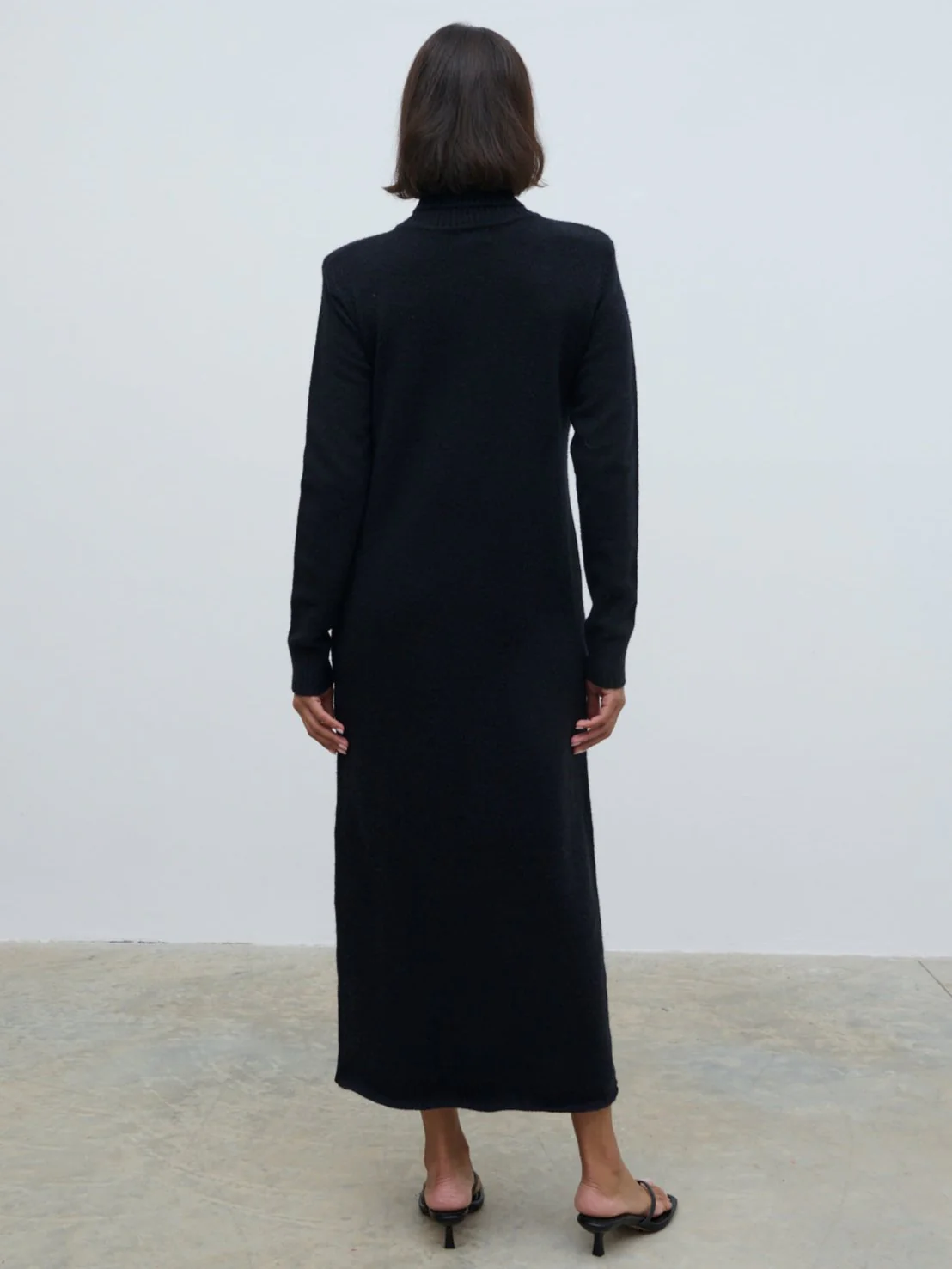 Marleigh Midaxi Knit Dress - Black - Image 4
