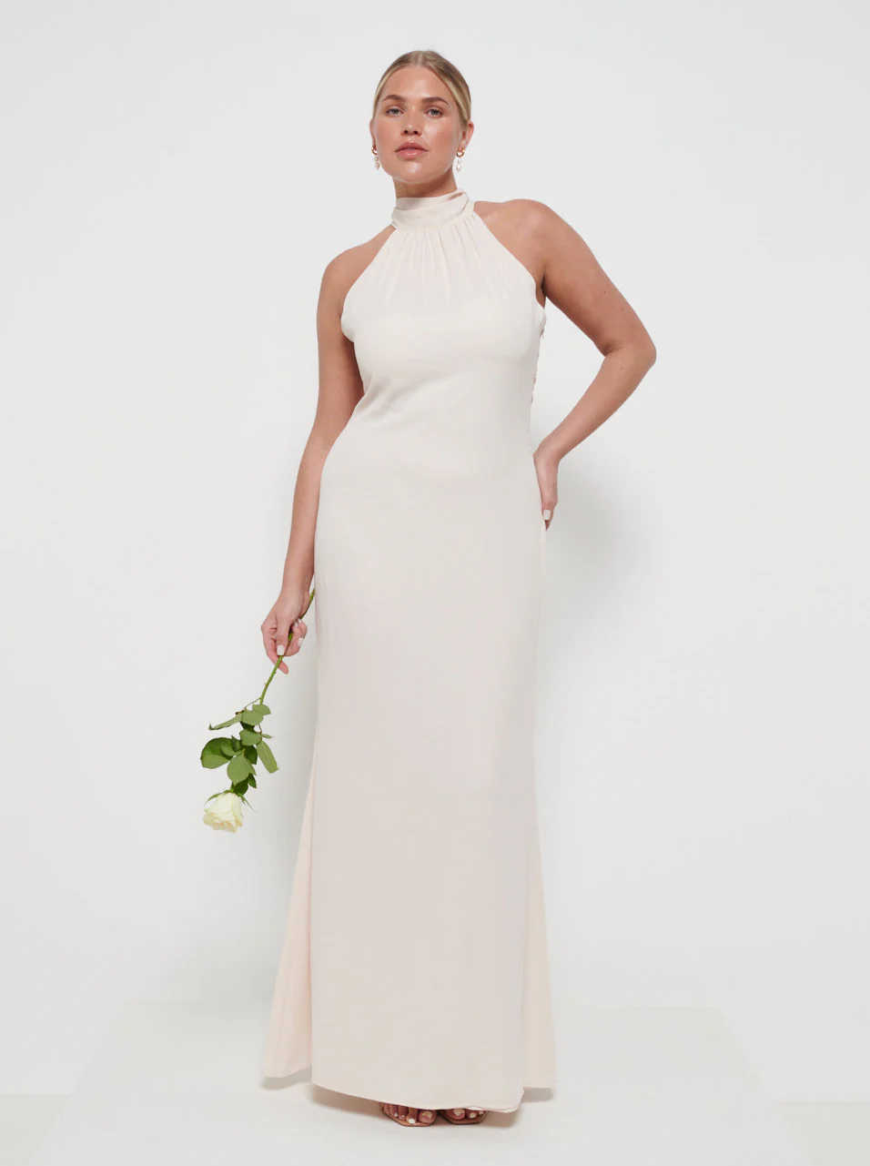 Odelle Chiffon Bridesmaid Maxi Dress - Champagne