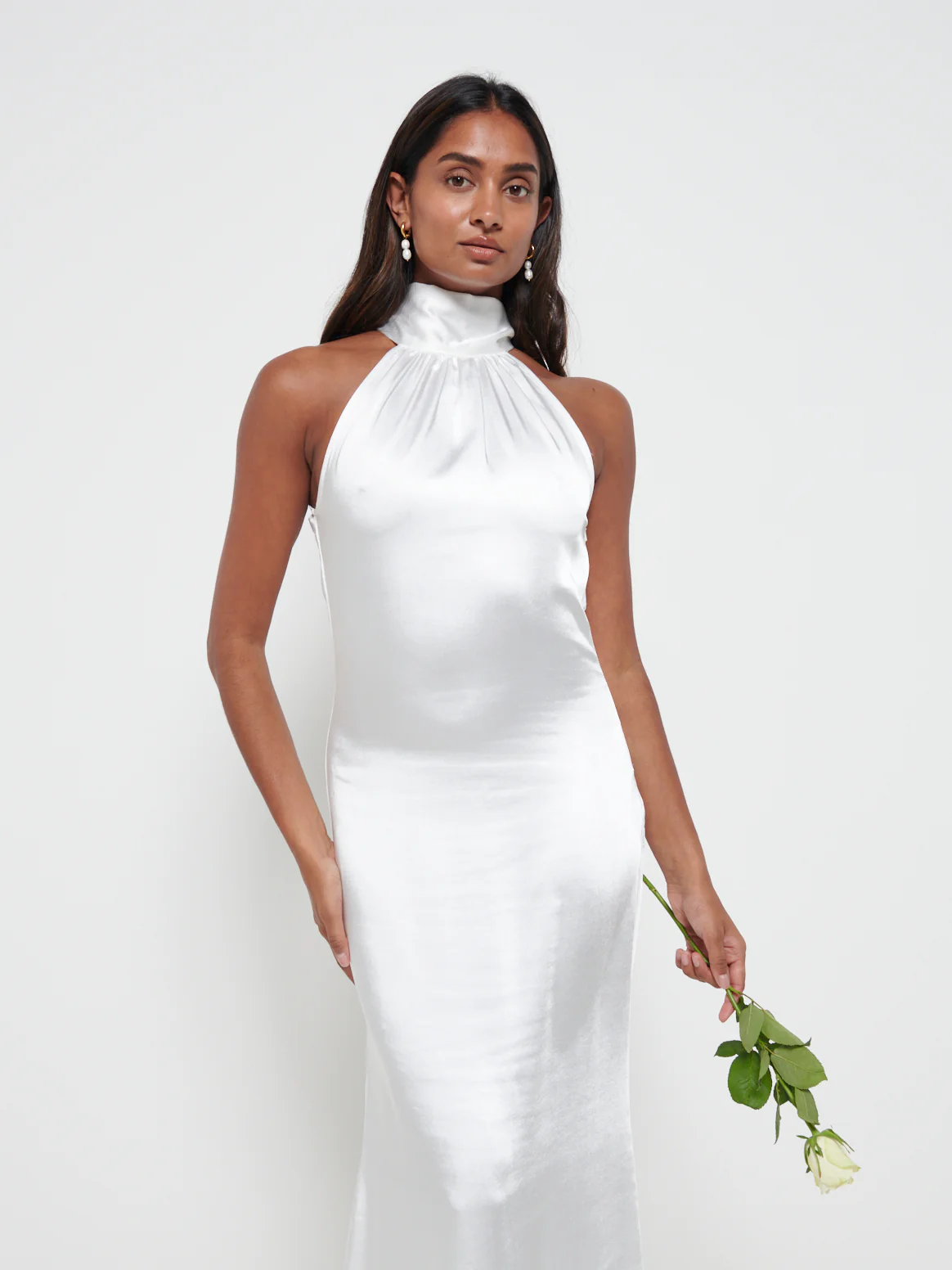 Odelle Maxi Bridesmaid Dress - Matte Ivory - Image 2