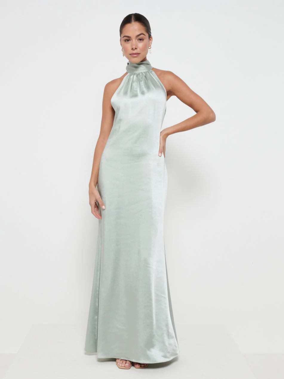Odelle Maxi Bridesmaid Dress - Matte Sage