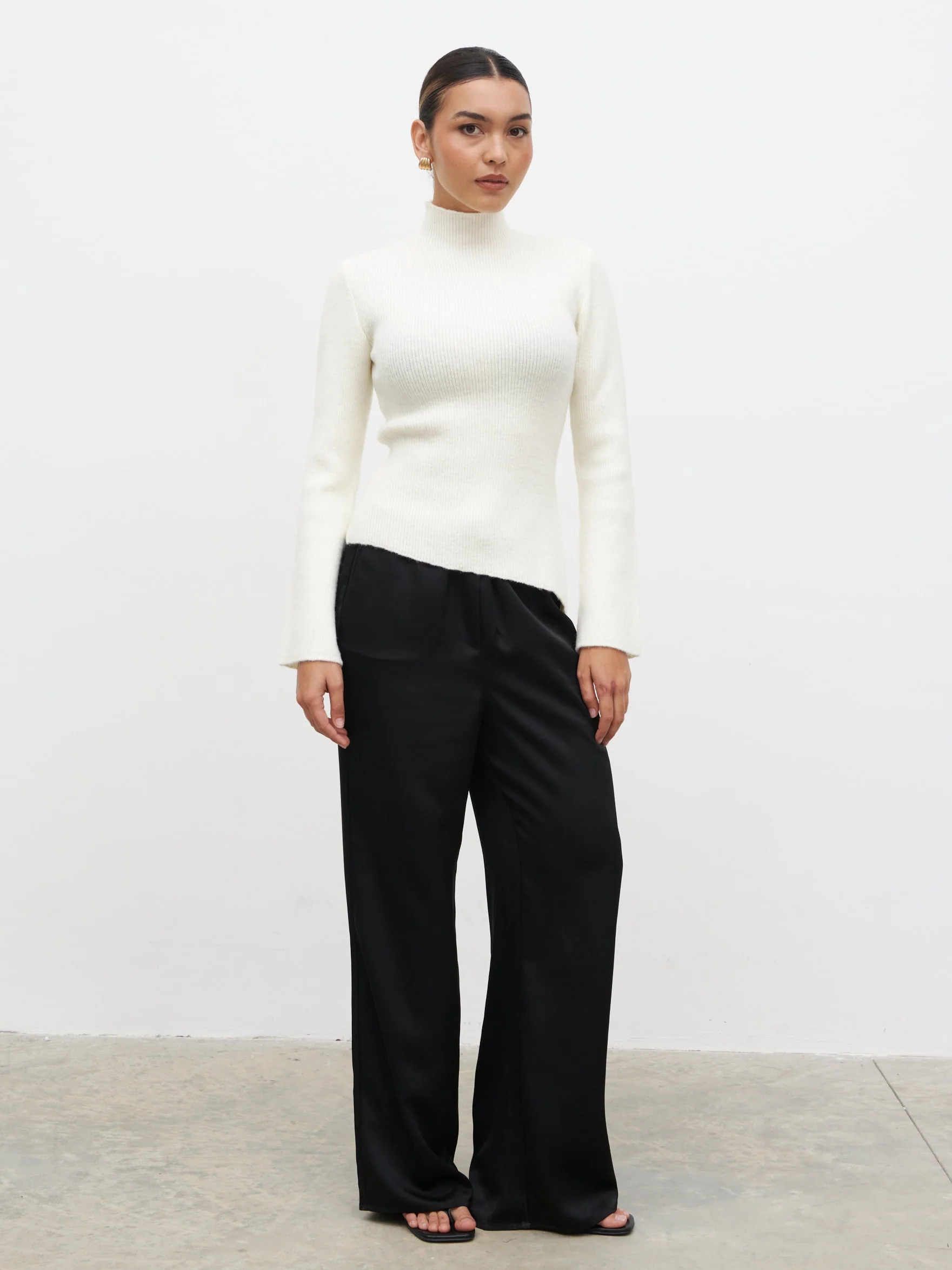 Odyssey A-Line Knit Jumper - Cream
