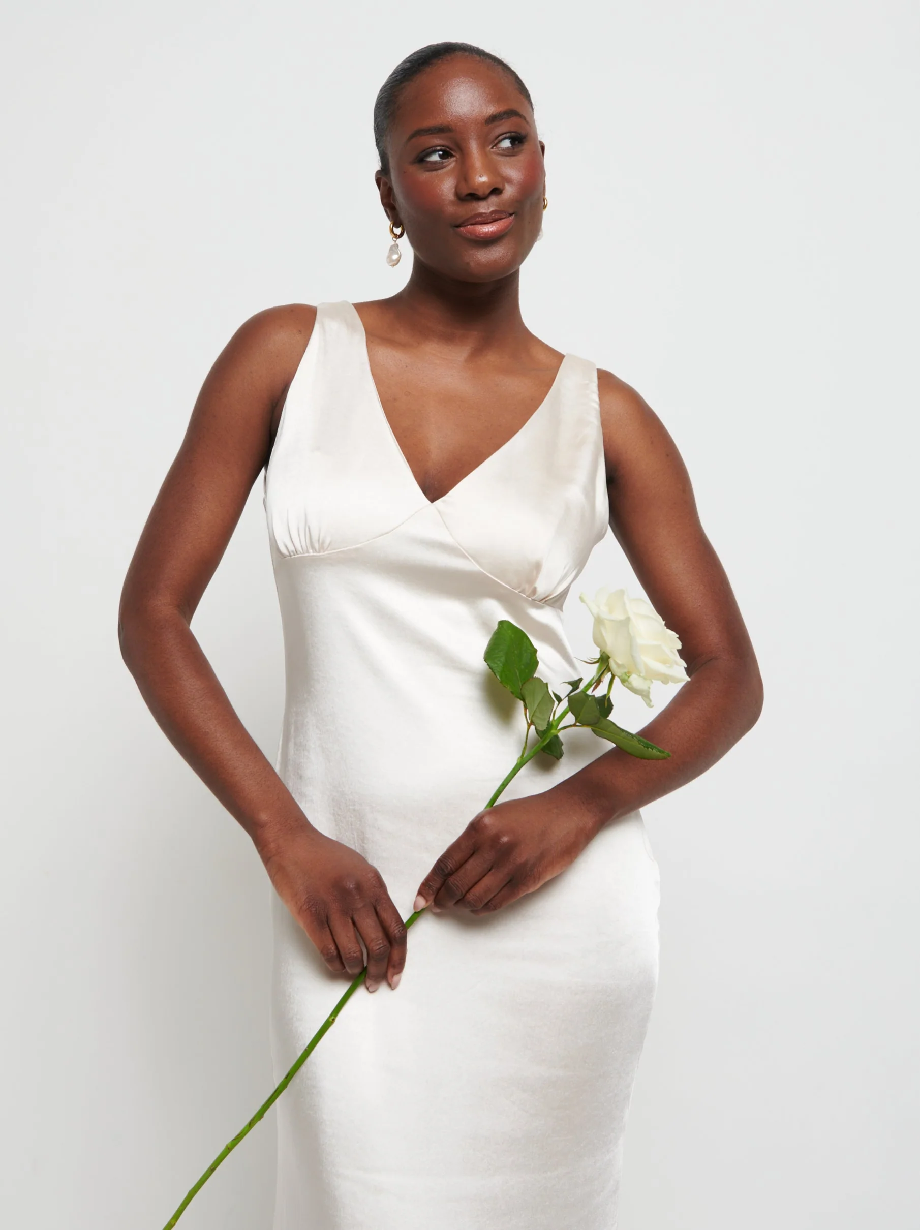 Piper Maxi Bridesmaid Dress - Matte Champagne - Image 2
