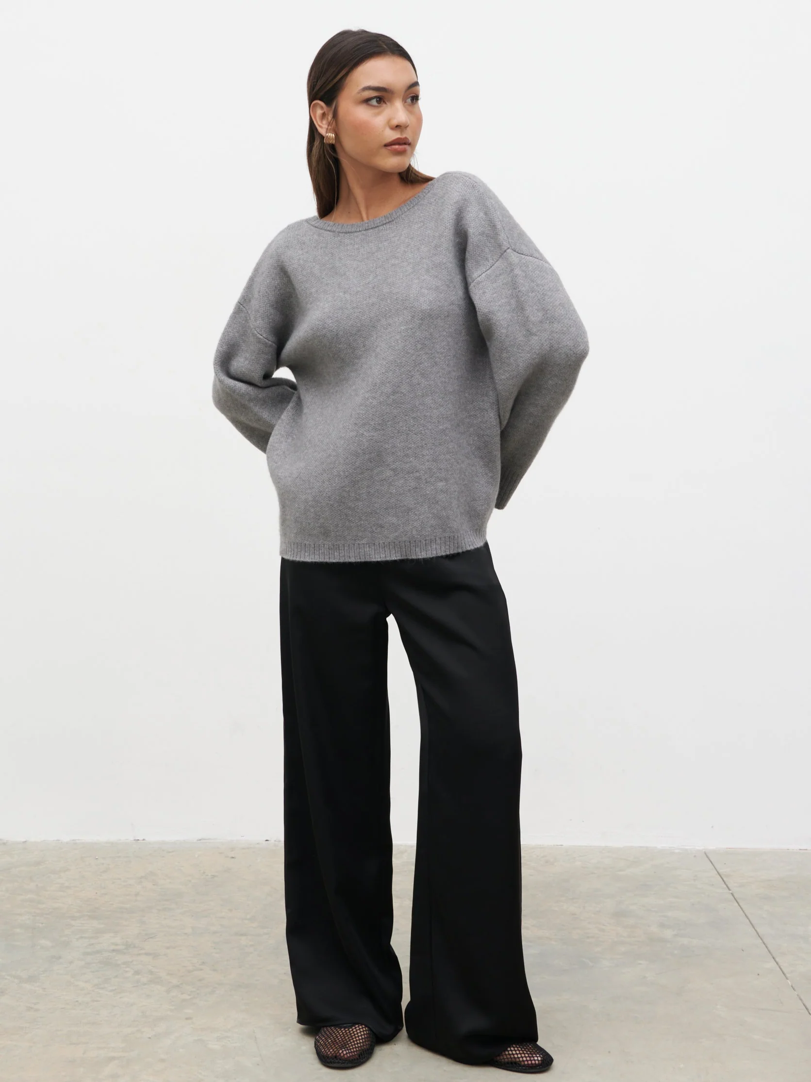 Quinn Knit Jumper - Grey