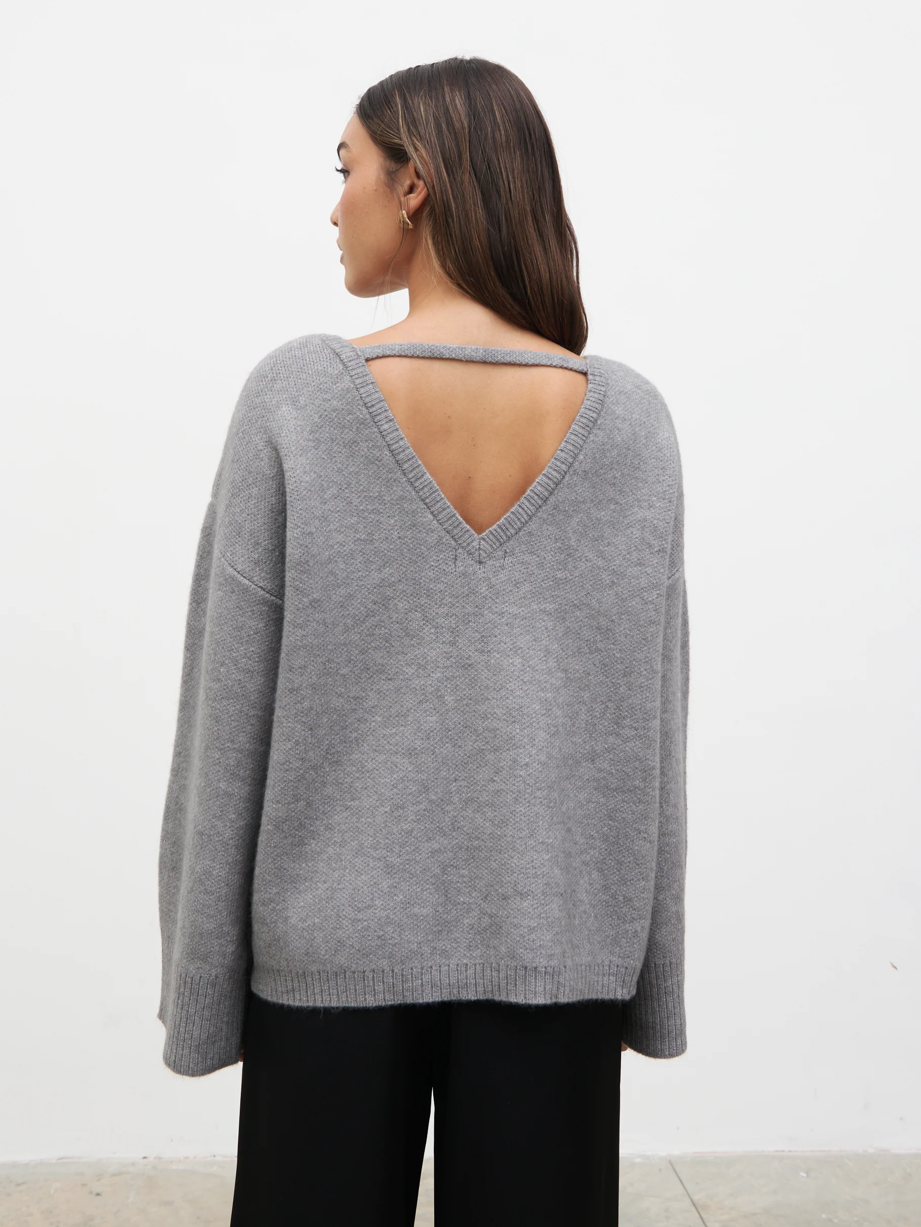 Quinn Knit Jumper - Grey - Image 4
