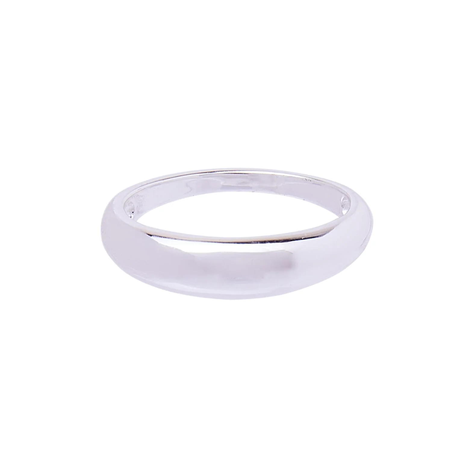Renetta Thin Band Ring - Recycled Silver - Image 8