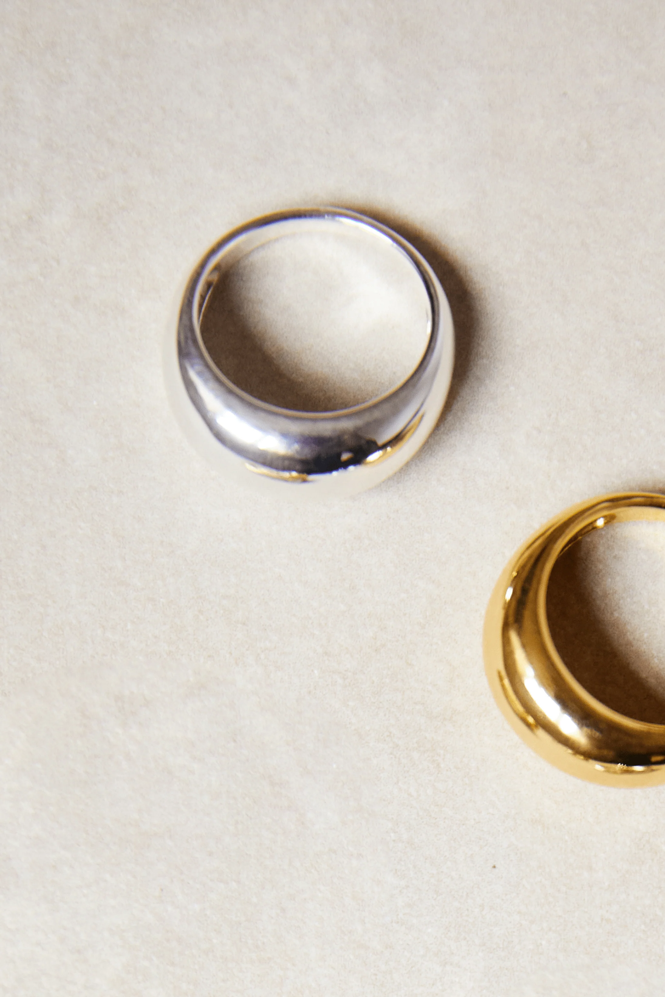 Renne Thick Band Ring - Recycled Silver - Image 8