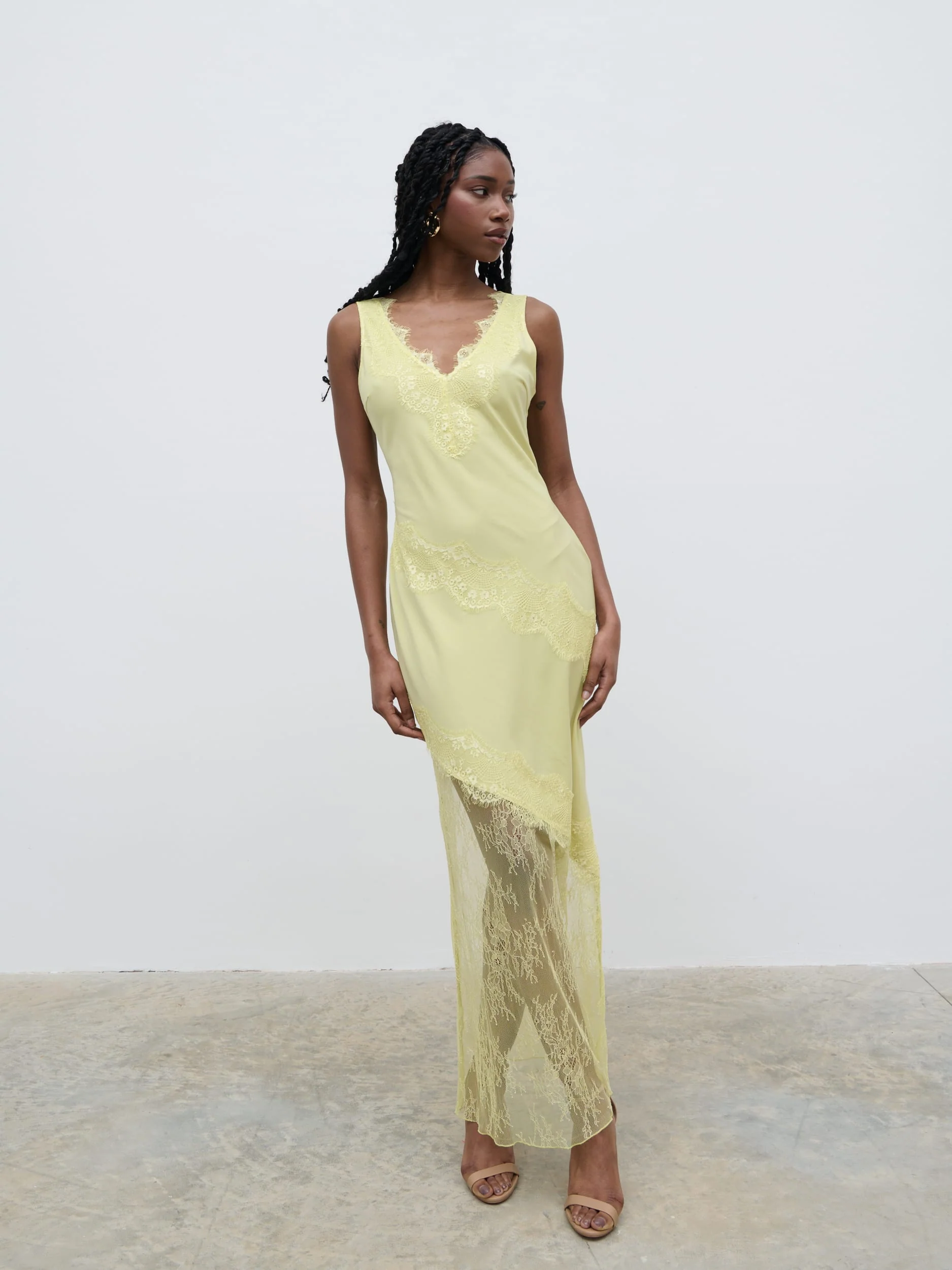 Robin Slip Maxi Dress - Pear Sorbet - Image 4