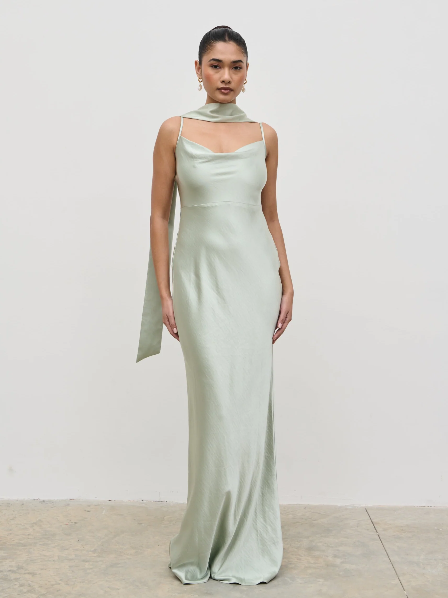 Satin Sash - Sage