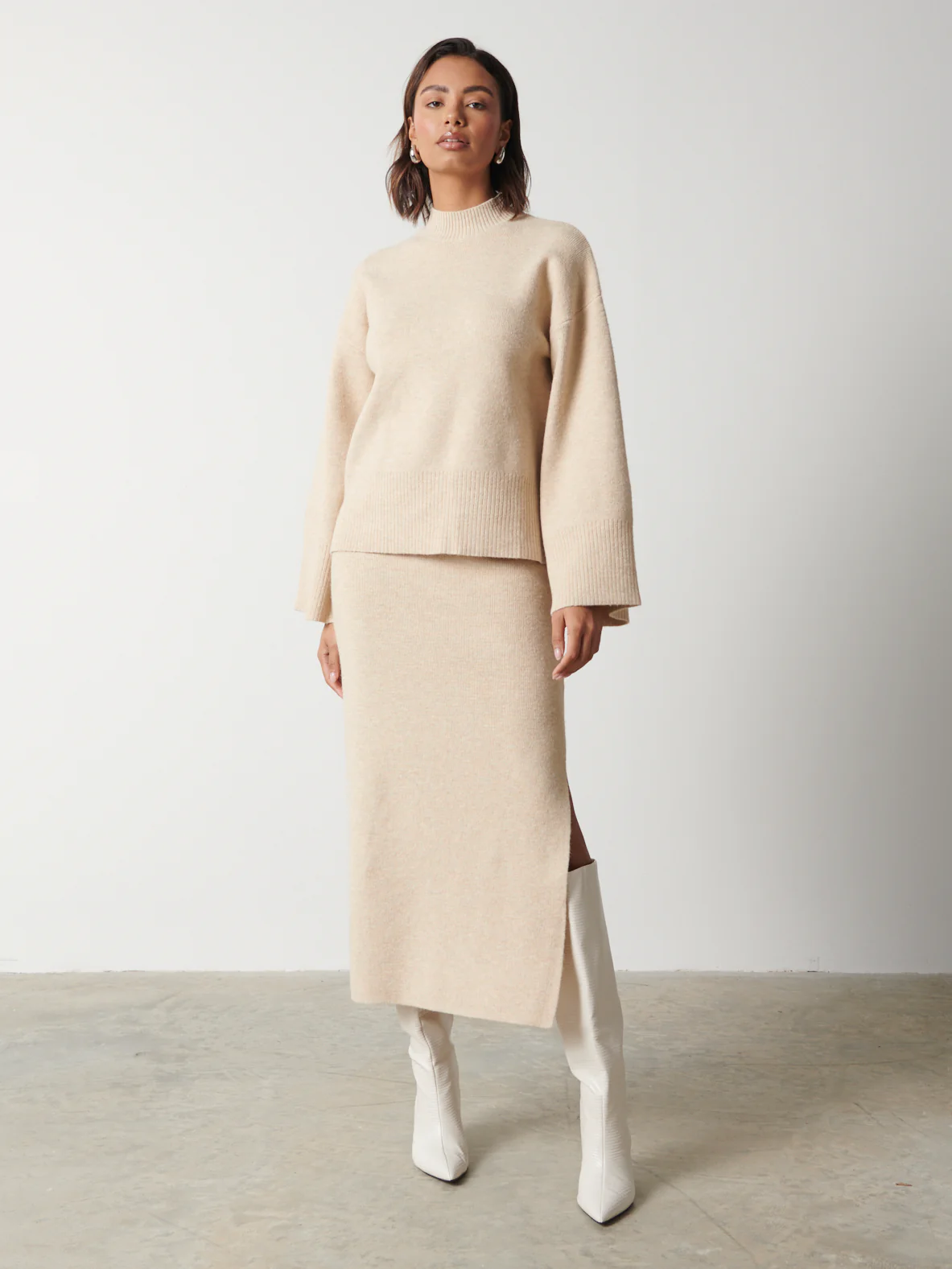 Sloane Kimono Sleeve Jumper - Oatmeal