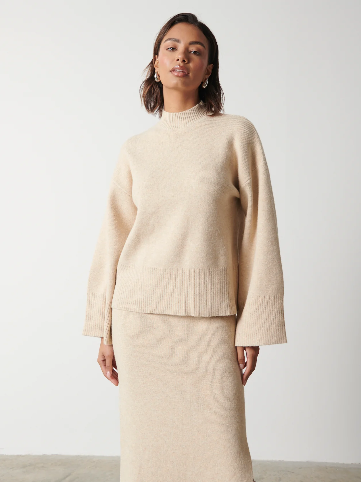 Sloane Kimono Sleeve Jumper - Oatmeal - Image 4